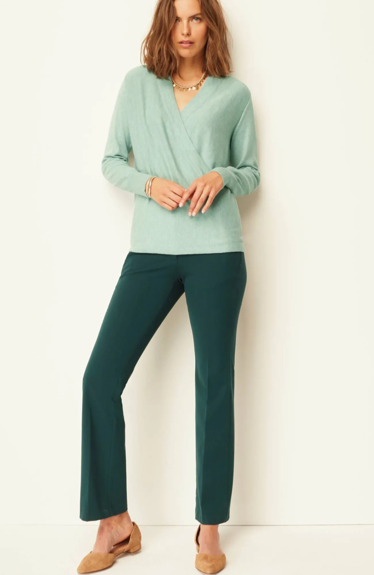 J.Jill Seamed Wrap Sweater Cheap