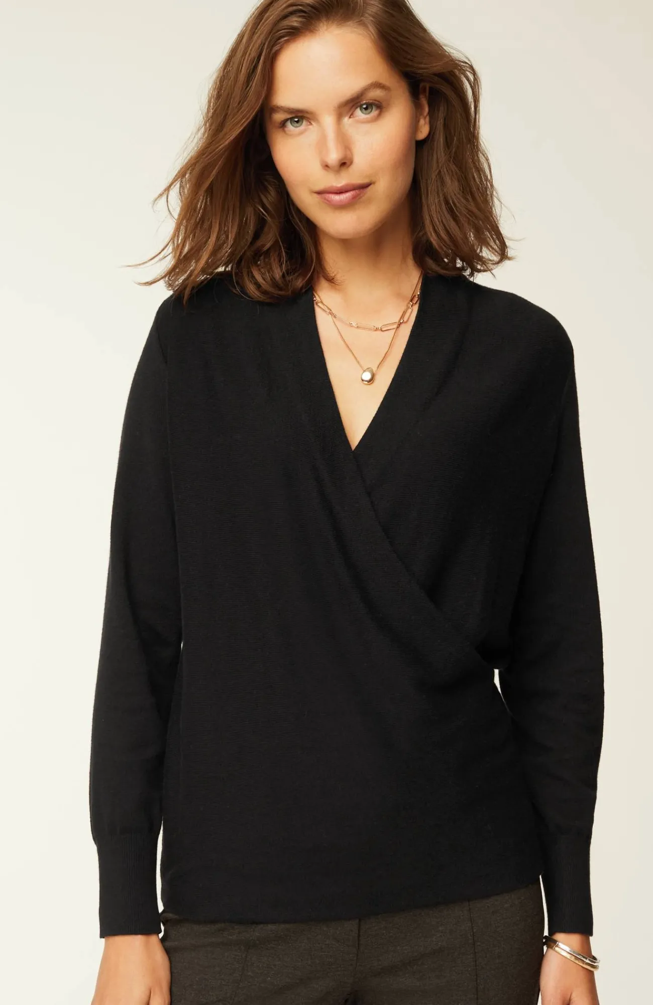 J.Jill Seamed Wrap Sweater Cheap