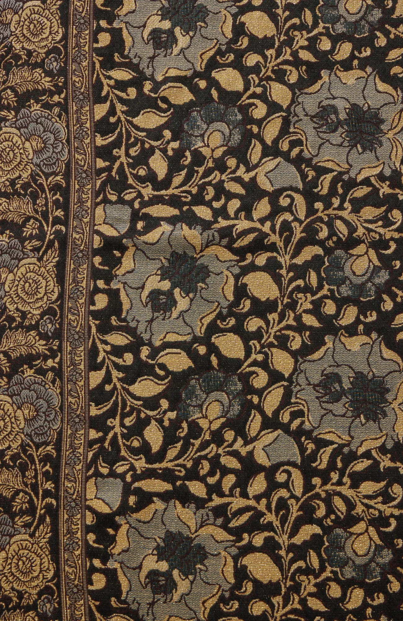 J.Jill Shimmering Paisley Square Scarf Black Multi Discount