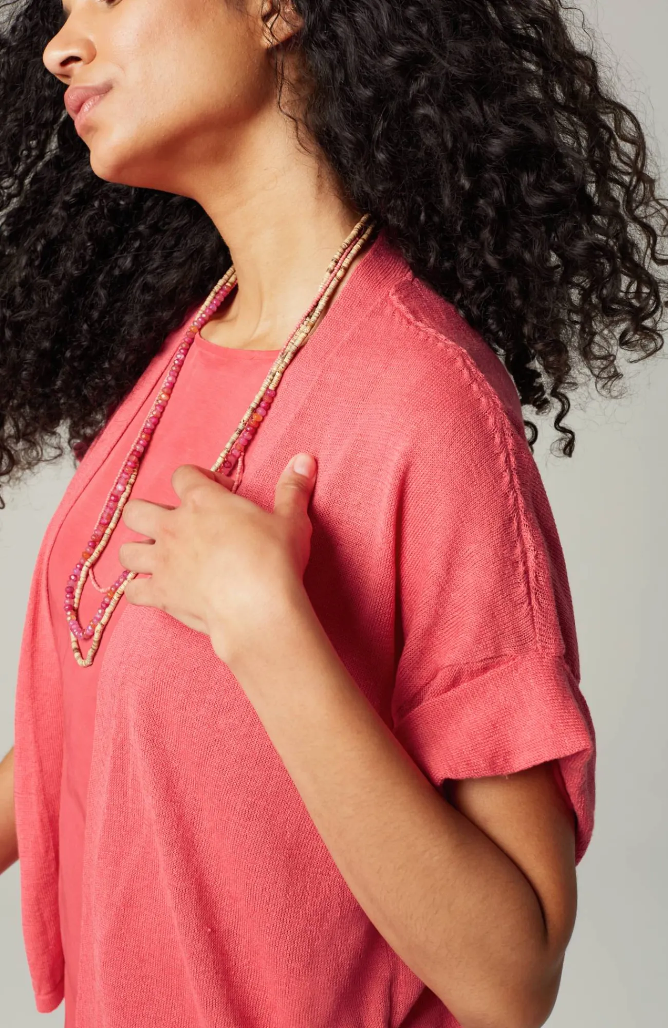 J.Jill Short Cuffed-Sleeve Open-Front Cardi Clearance