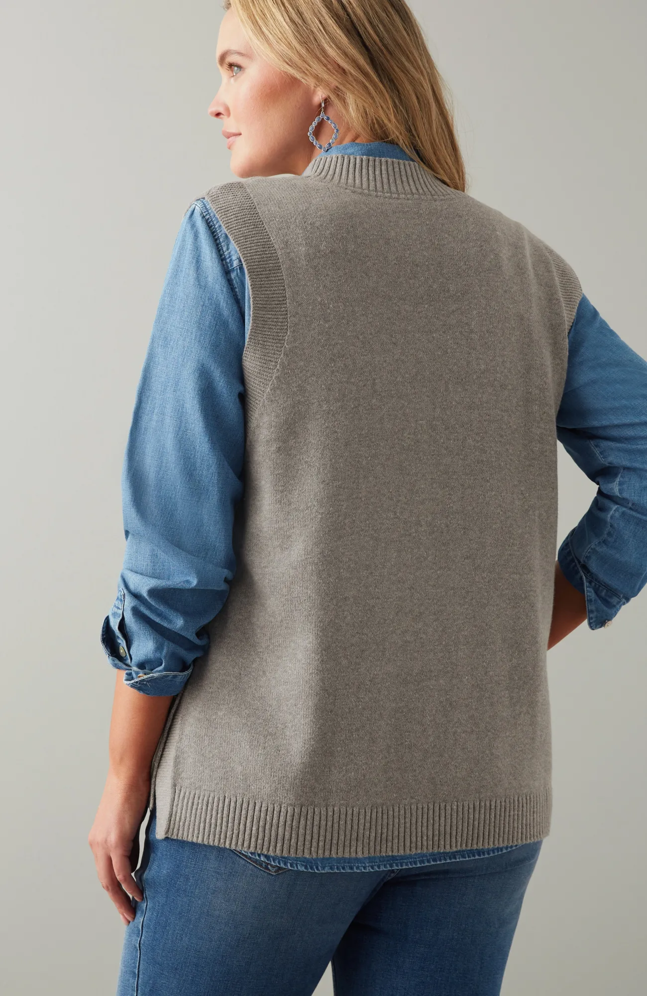 J.Jill Side-Button Vest Best
