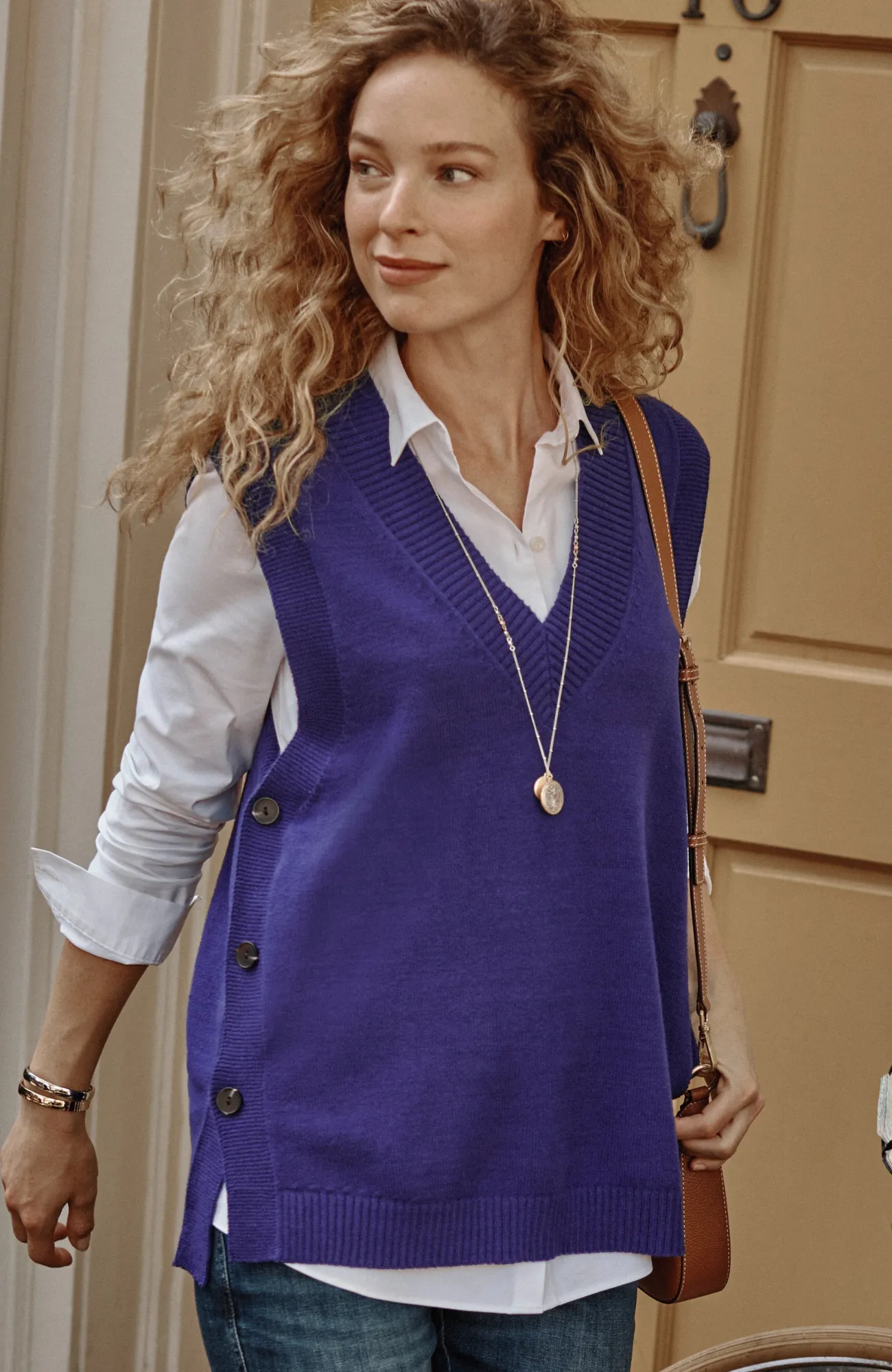J.Jill Side-Button Vest Best