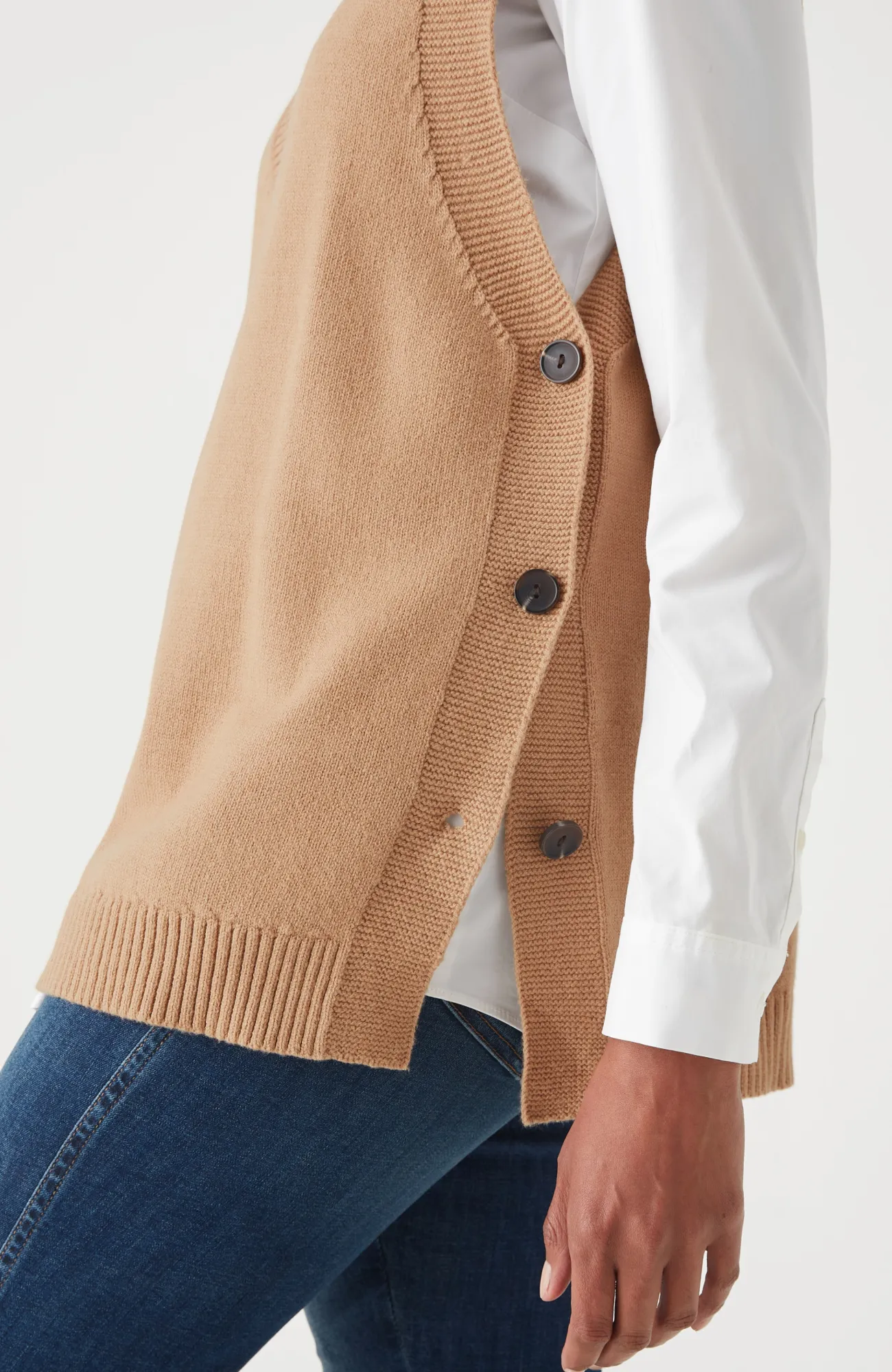 J.Jill Side-Button Vest Best