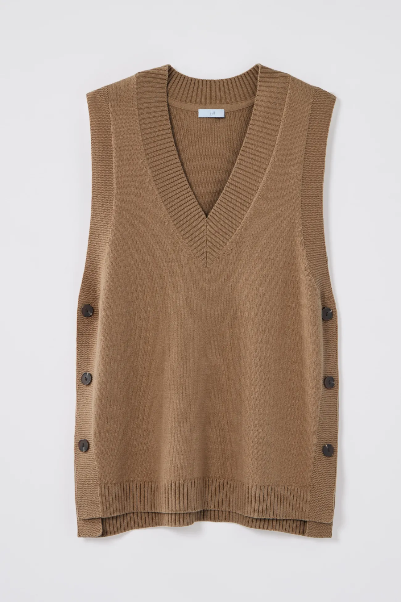 J.Jill Side-Button Vest Best