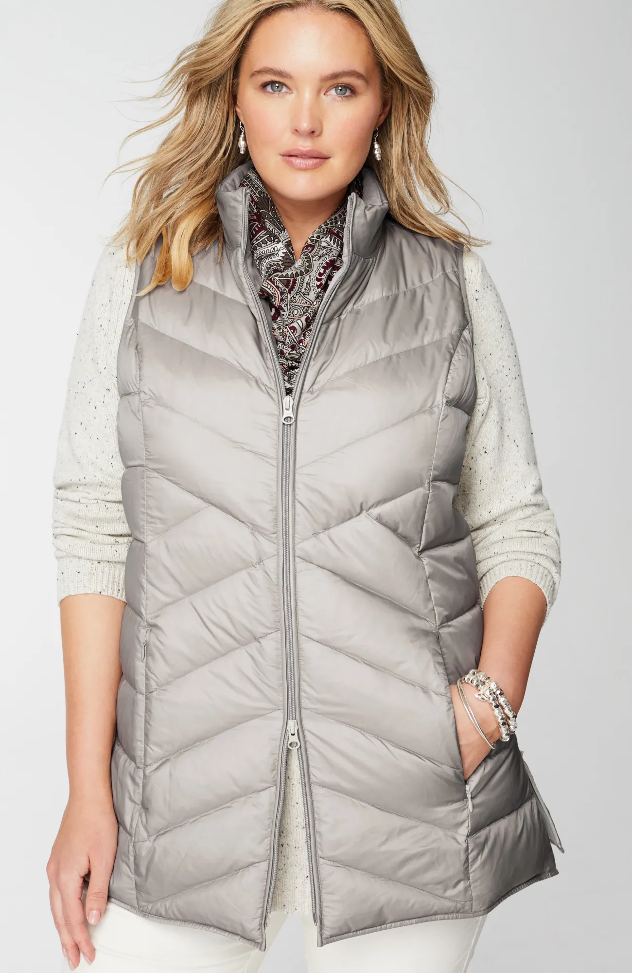 J.Jill Side-Zip Down Puffer Vest Online