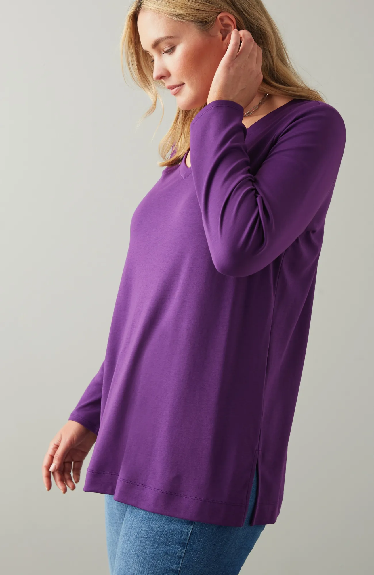 J.Jill Simply Supima® Side-Slit Tunic Cheap