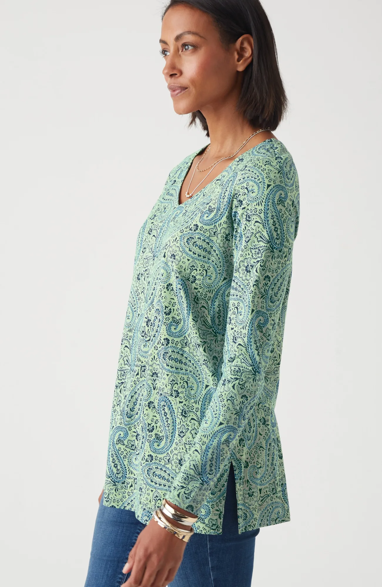 J.Jill Simply Supima® Side-Slit Tunic Cheap
