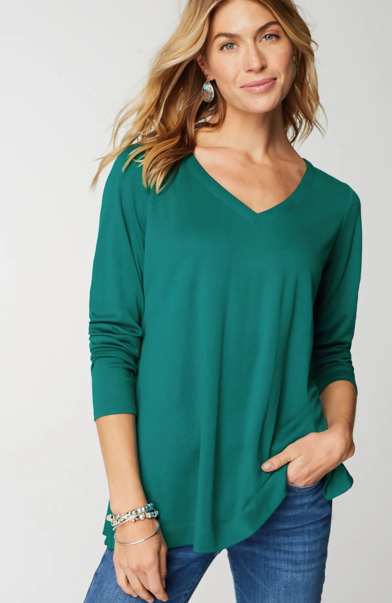 J.Jill Simply Supima® Side-Slit Tunic Cheap