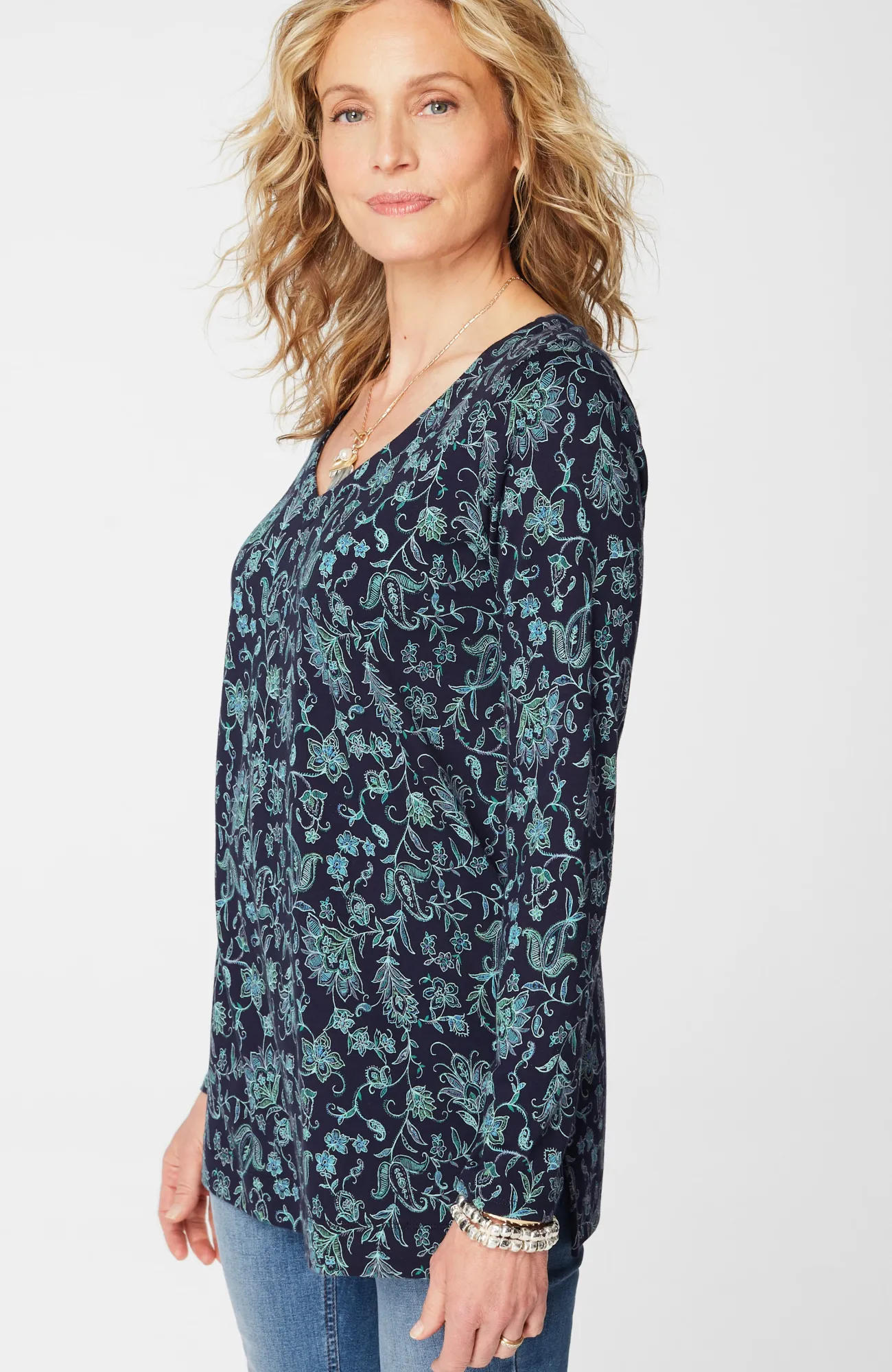 J.Jill Simply Supima® Side-Slit Tunic Cheap