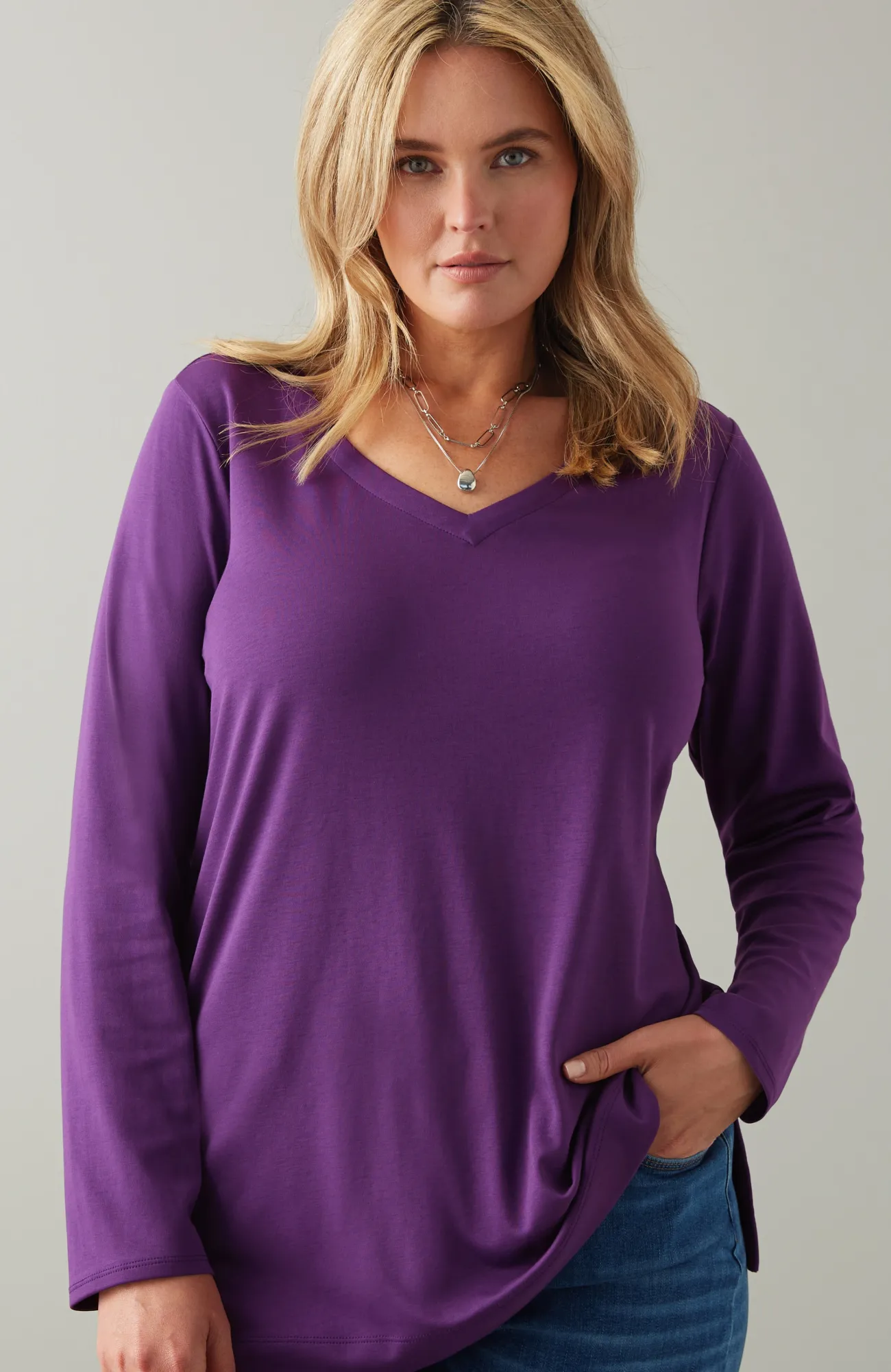 J.Jill Simply Supima® Side-Slit Tunic Cheap