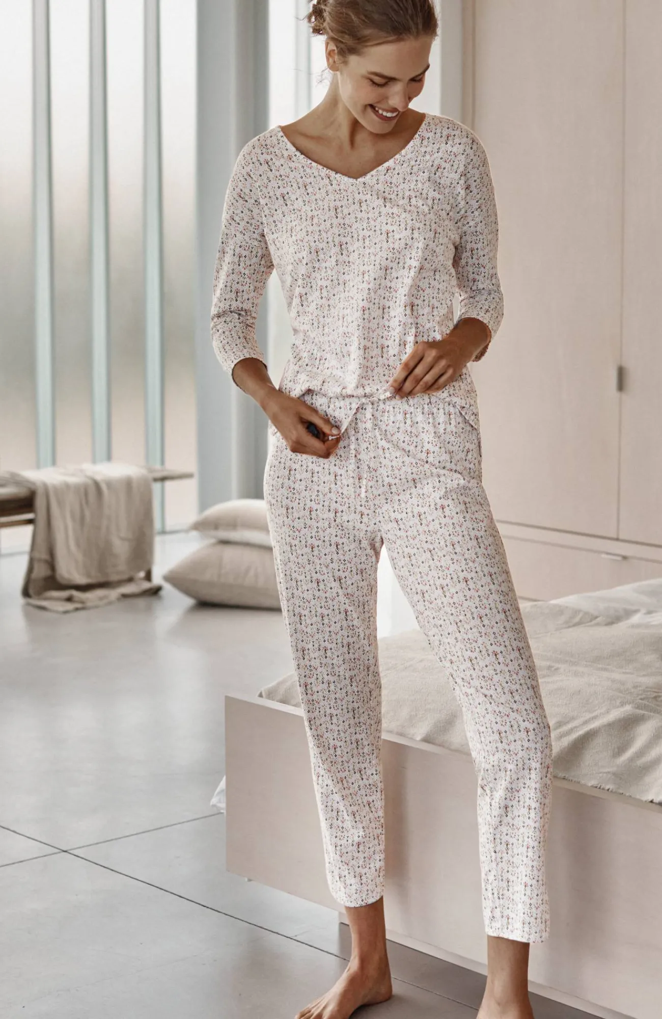J.Jill Sleep Ultrasoft Curved-Hem Slim-Leg Pants Outlet