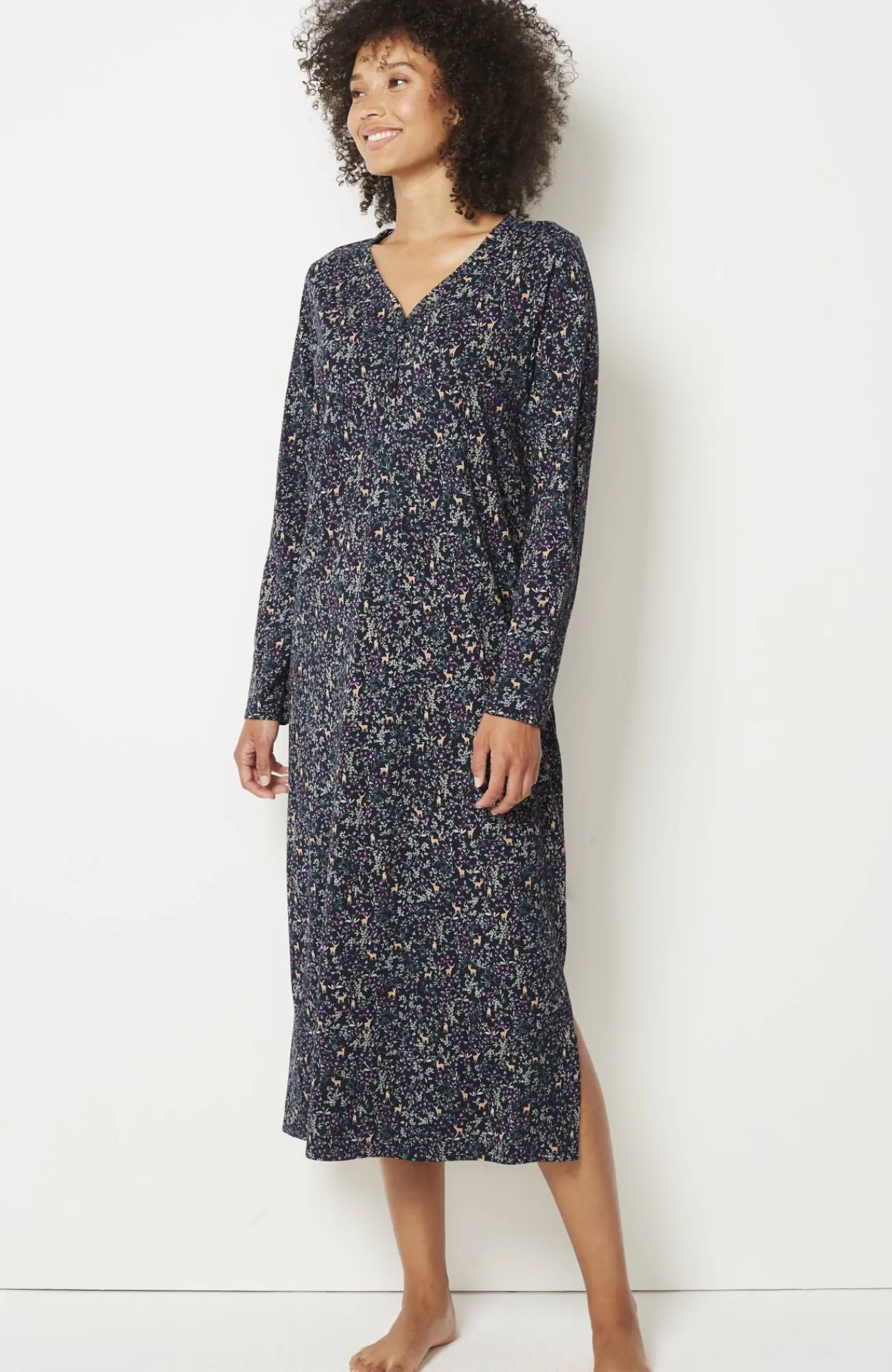 J.Jill Sleep Ultrasoft Long Sleeve Gown Best