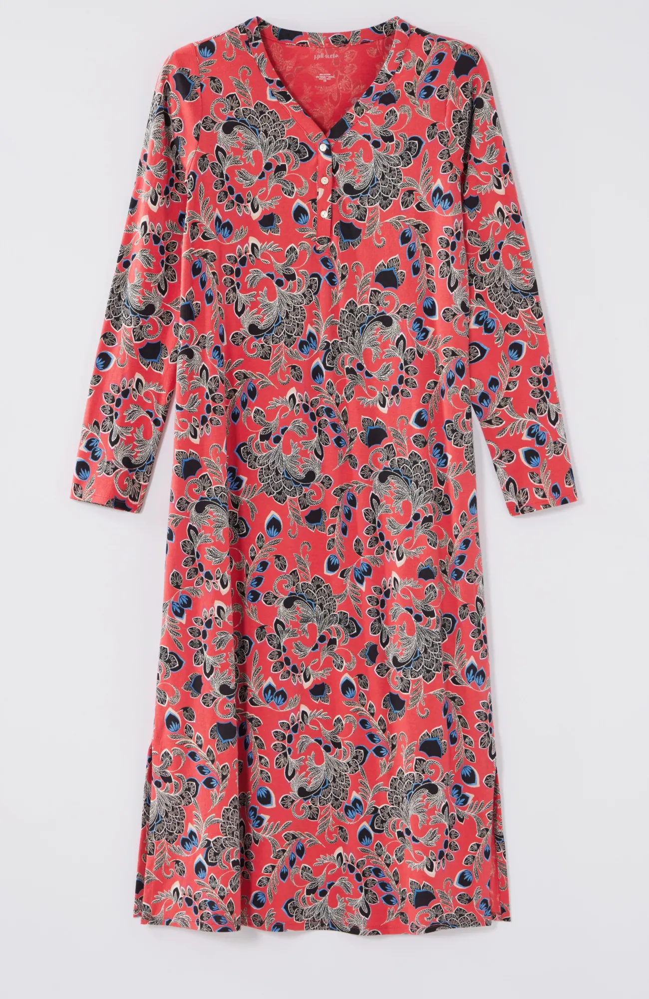 J.Jill Sleep Ultrasoft Long Sleeve Gown Best