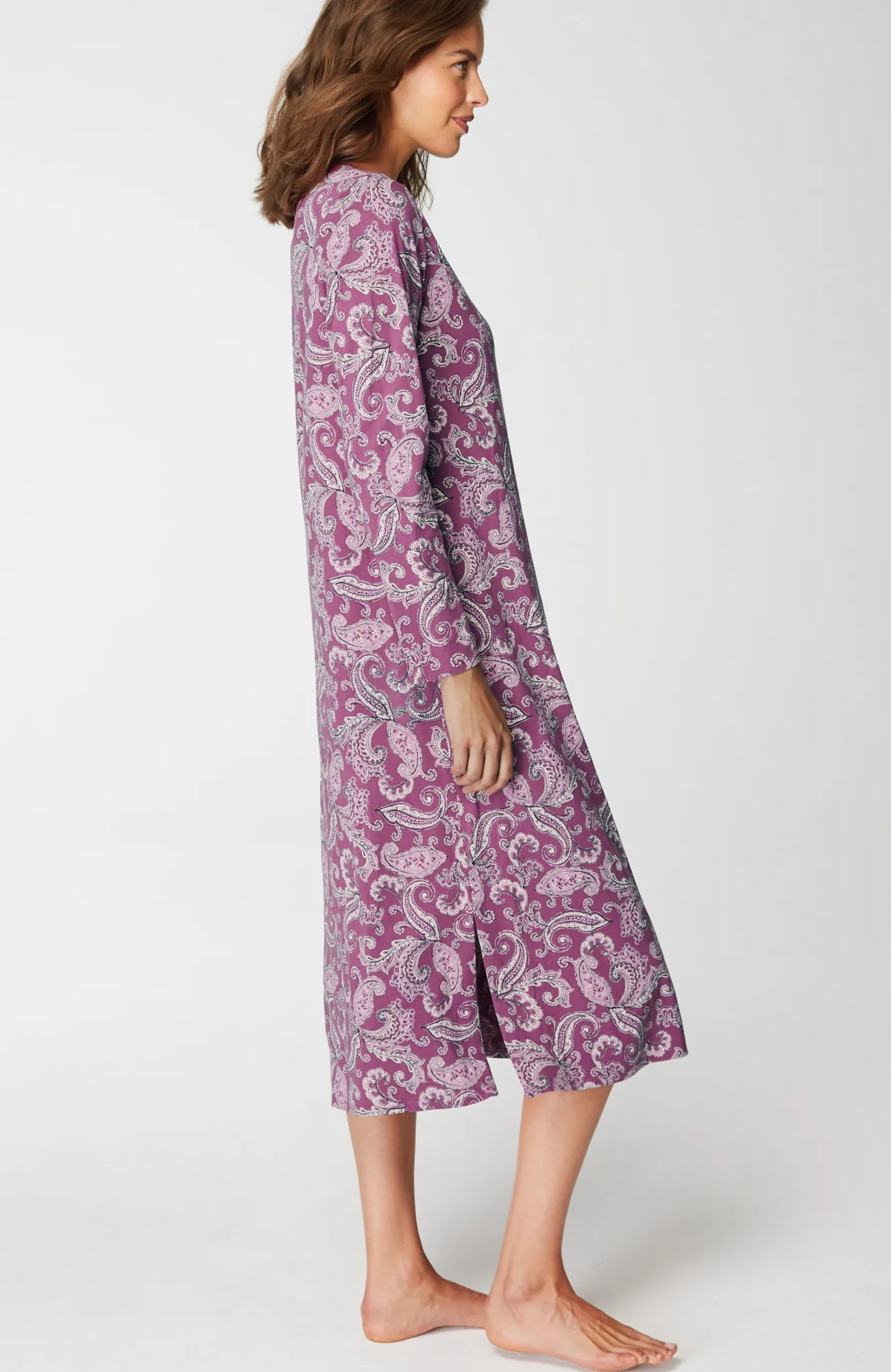 J.Jill Sleep Ultrasoft Long Sleeve Gown Best