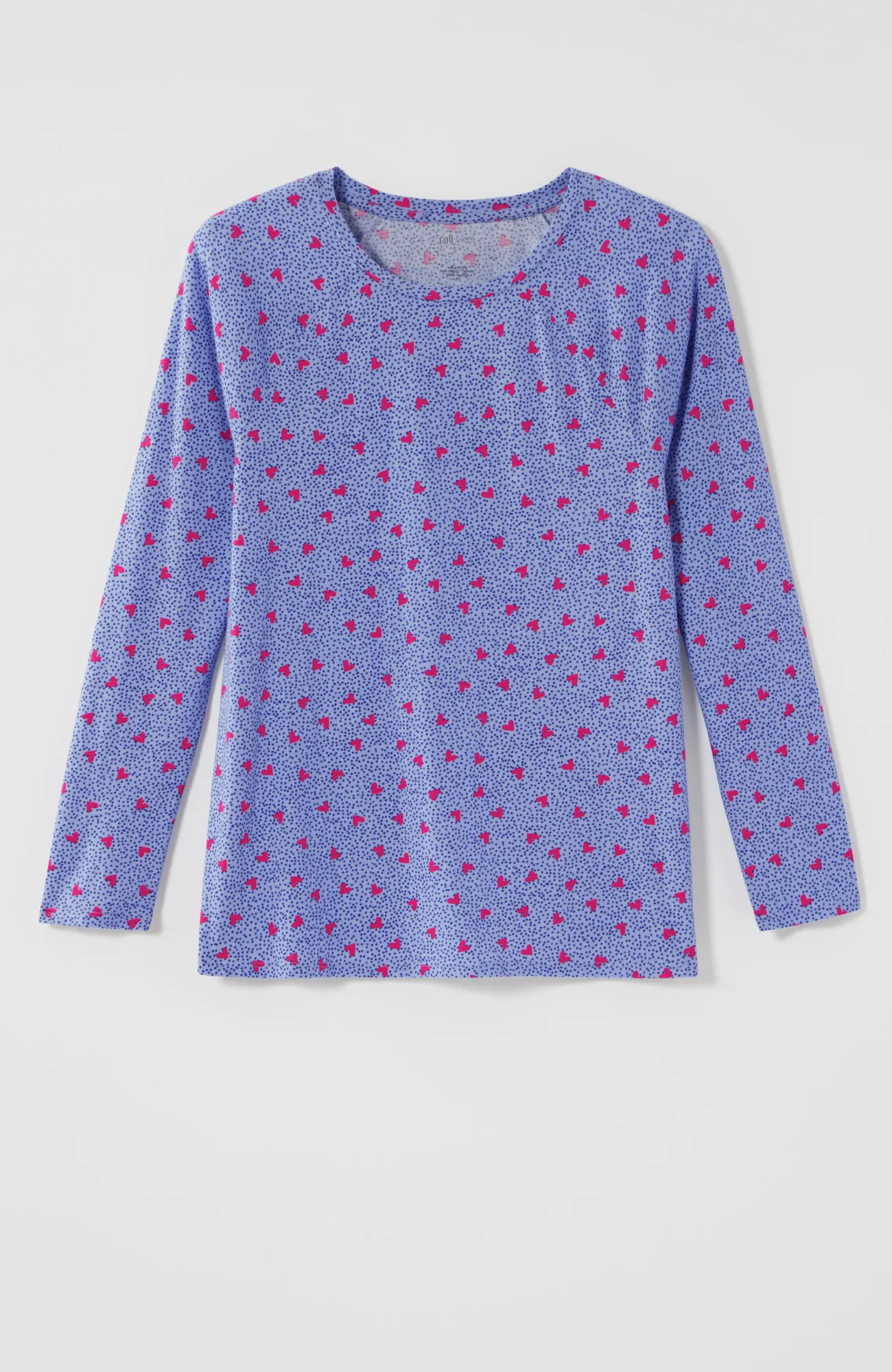 J.Jill Sleep Ultrasoft Raglan-Sleeve Top Soft Red Feathery Floral New