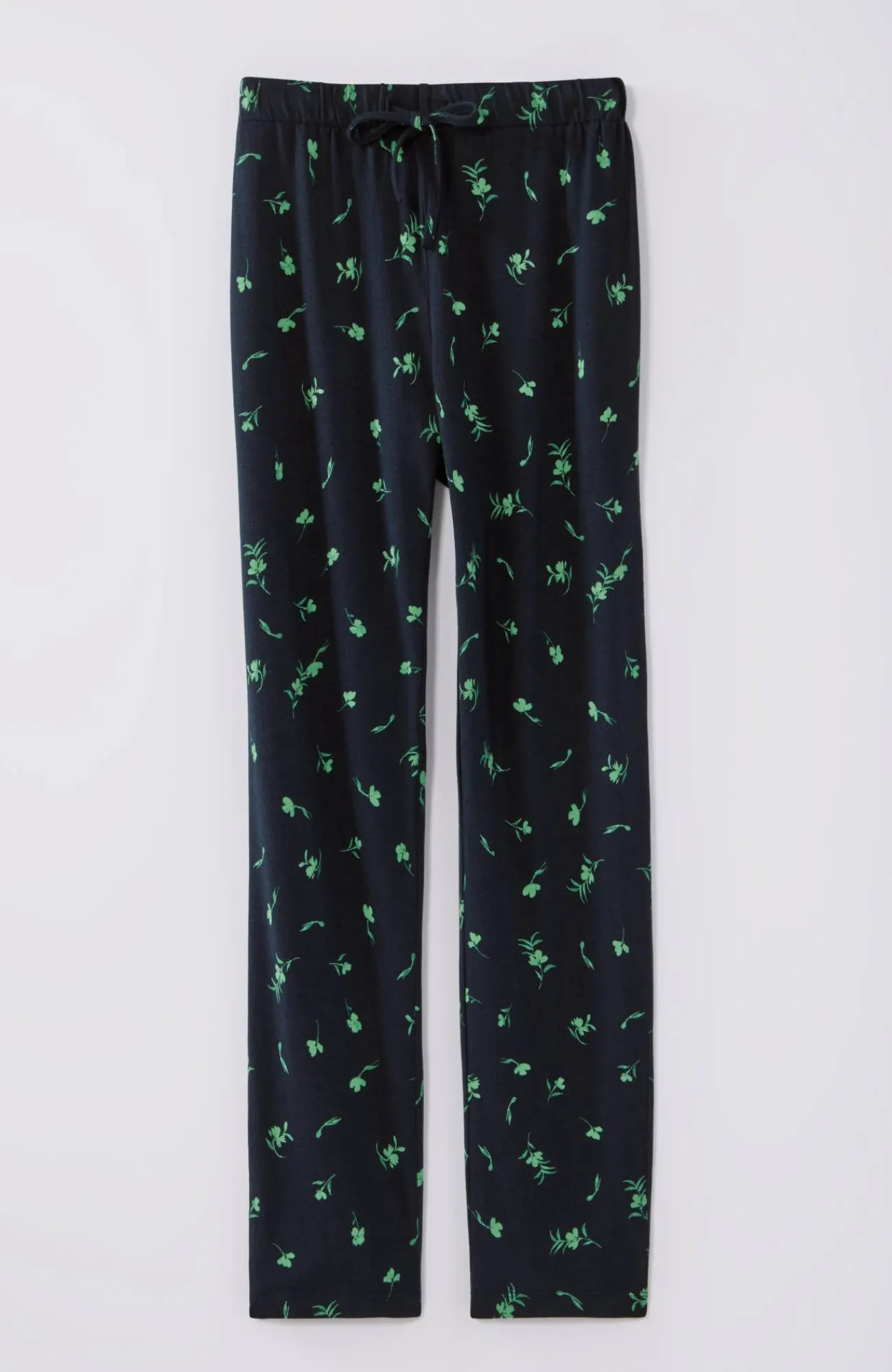 J.Jill Sleep Ultrasoft Slim-Leg Ankle Pants Soft Red Feathery Floral Best