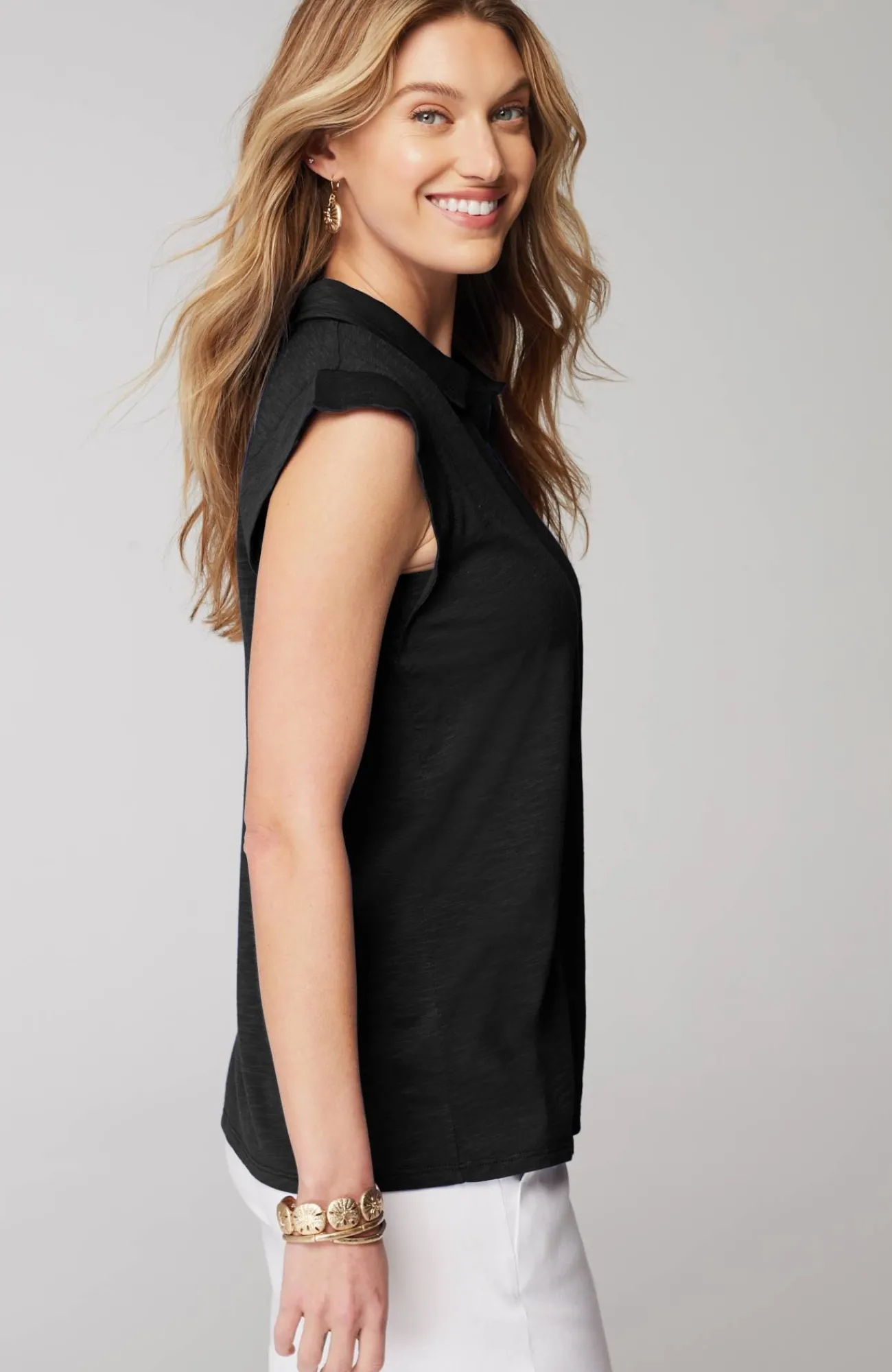 J.Jill Sleeveless Button-Front Top Sale