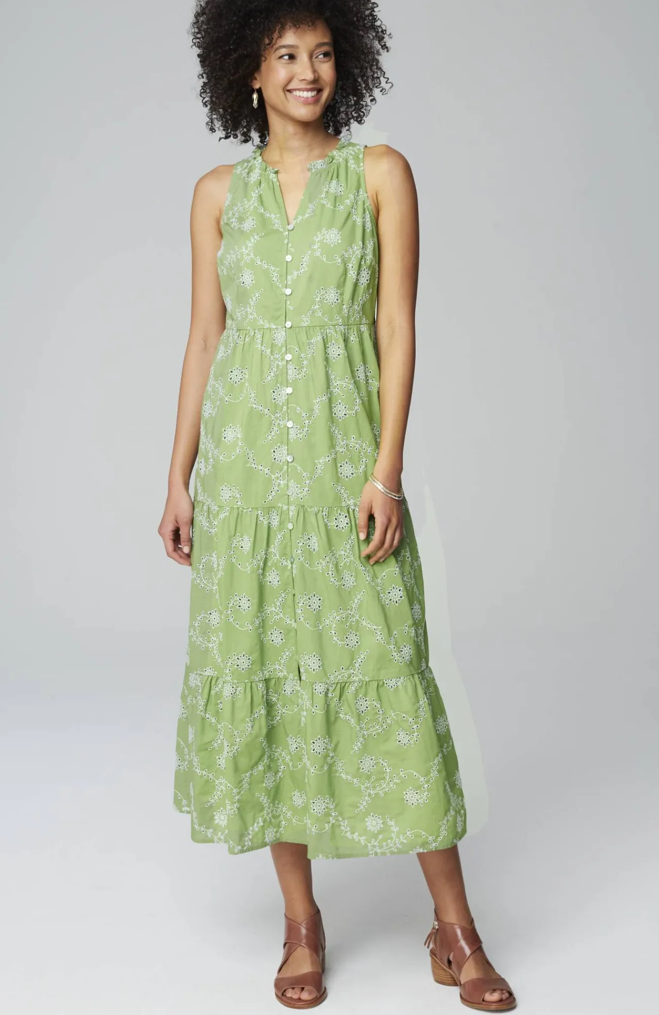 J.Jill Sleeveless Tiered Maxi Dress Sale