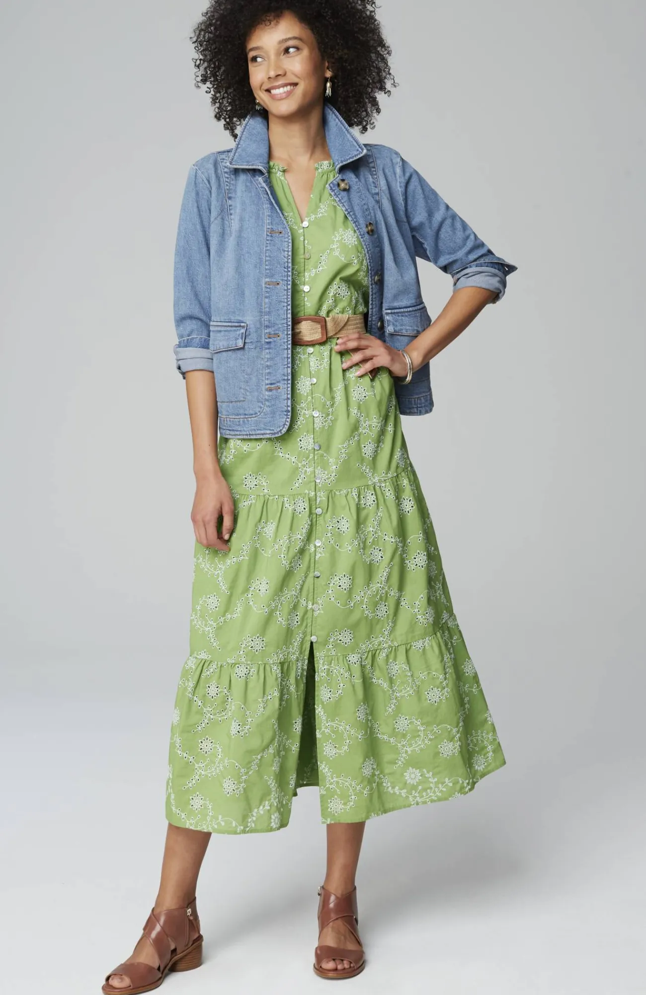 J.Jill Sleeveless Tiered Maxi Dress Sale