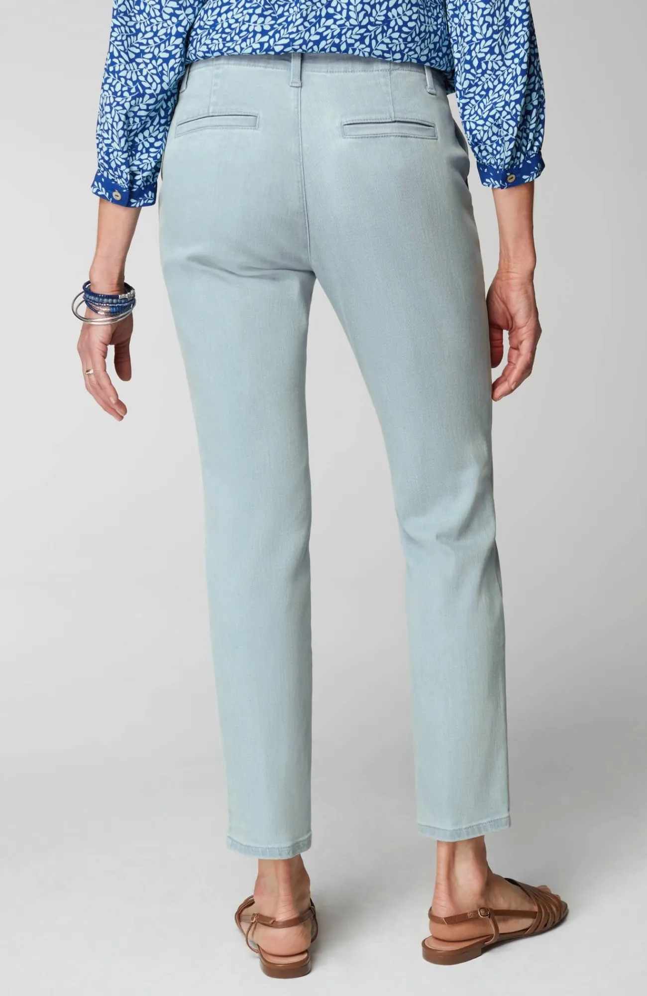 J.Jill Slim-Leg Denim Trousers Libson Wash Outlet
