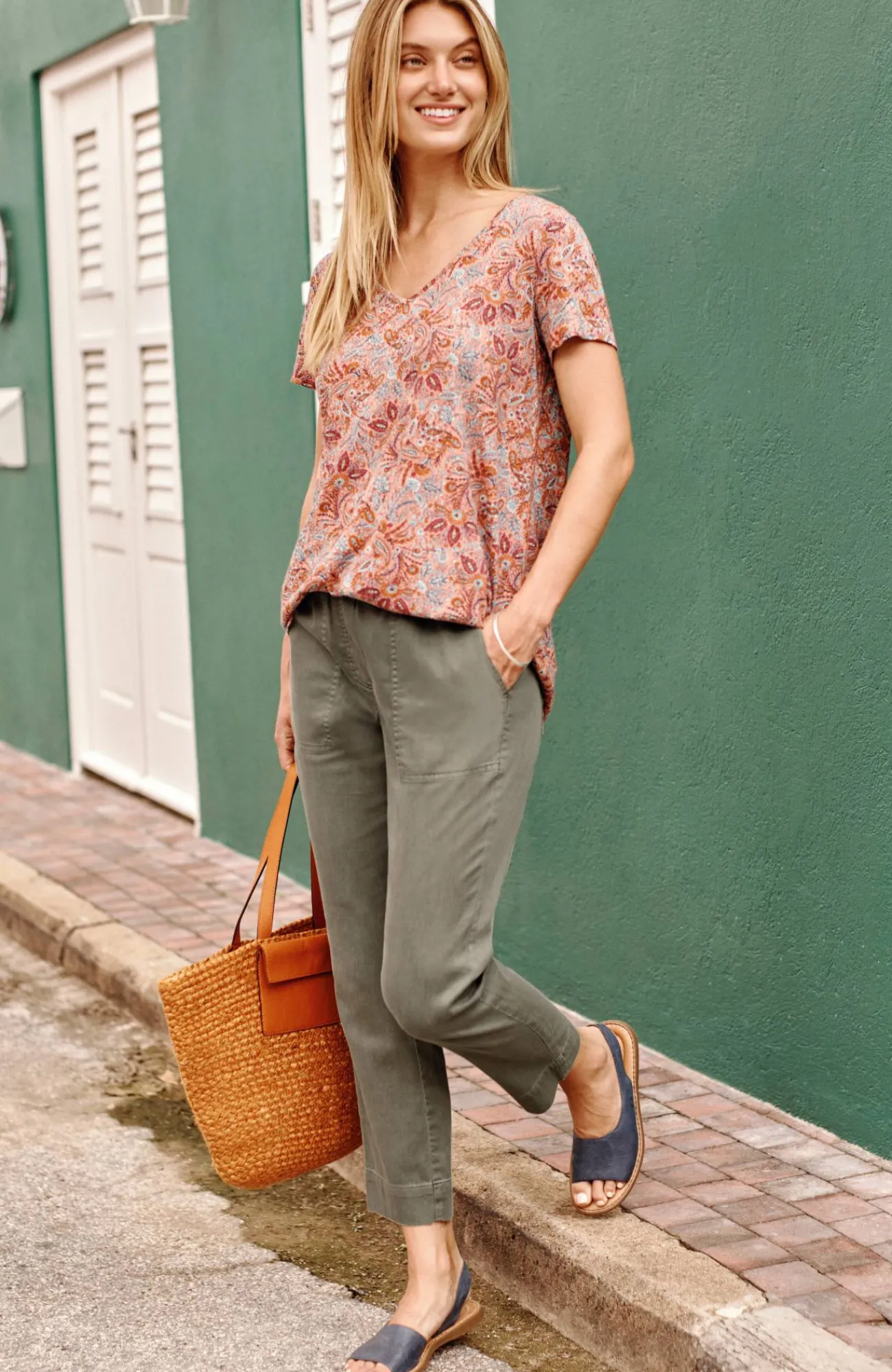 J.Jill Slim-Leg Twill Cargo Pants Cheap