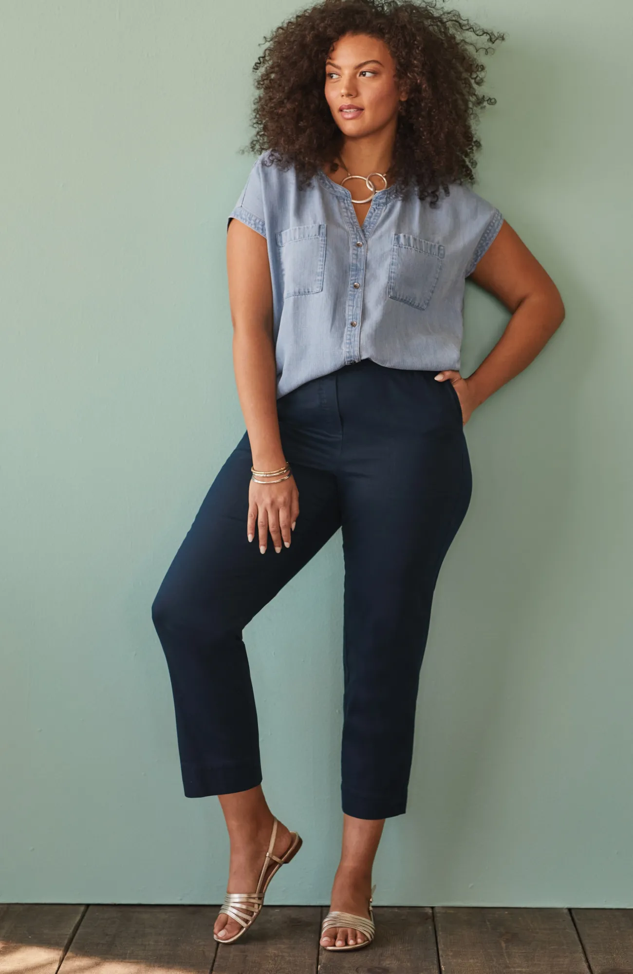 J.Jill Slim-Leg Twill Cargo Pants Cheap