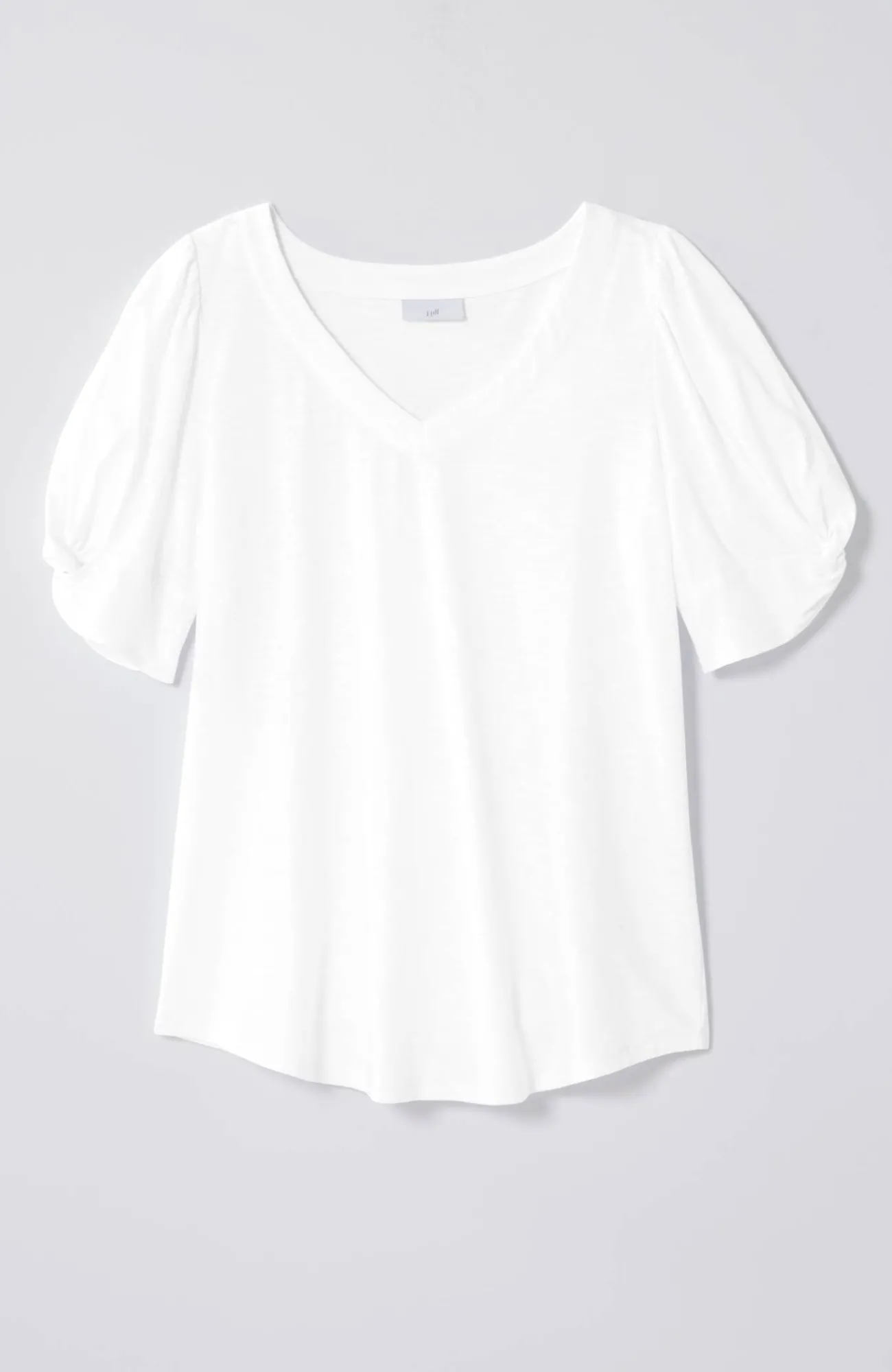 J.Jill Slub-Knit Twist-Sleeve Tee New