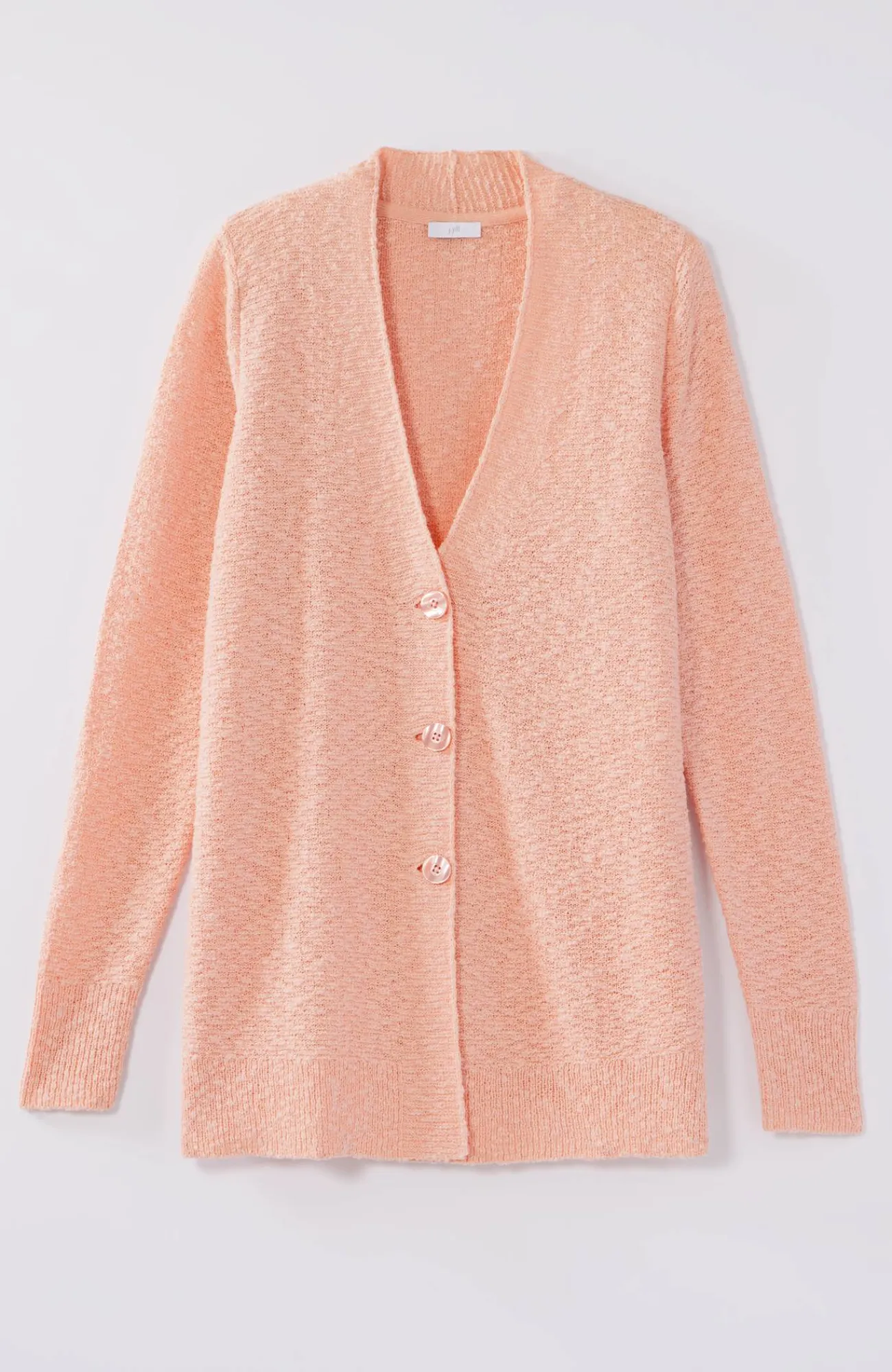 J.Jill Slub-Textured Button-Front Cardi Fashion