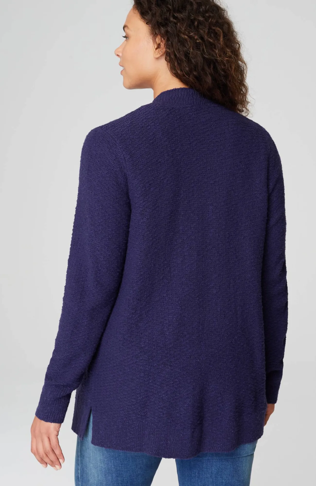 J.Jill Slub-Textured Button-Front Cardi Fashion