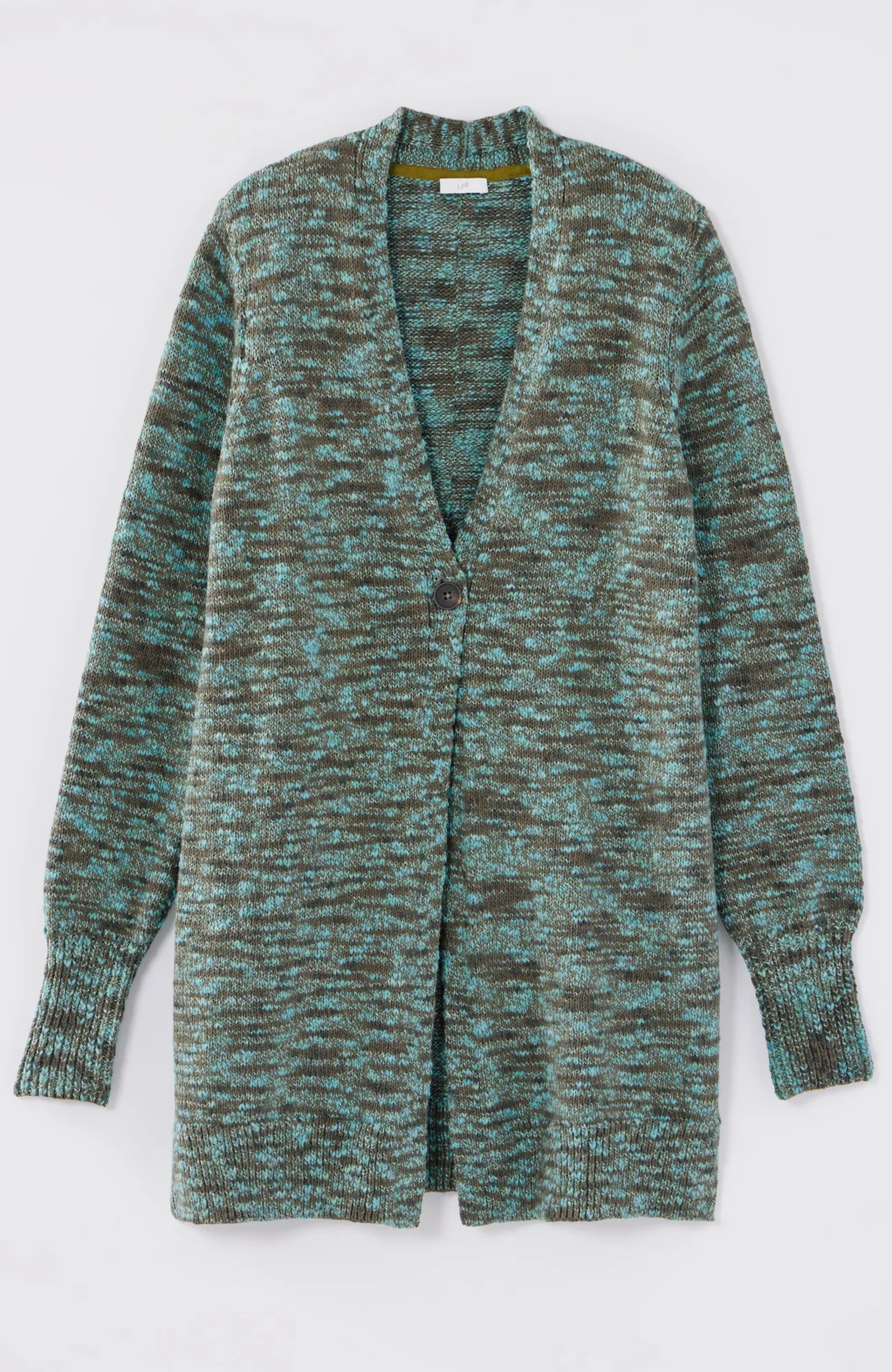 J.Jill Slub-Textured Space-Dyed Cardi Best