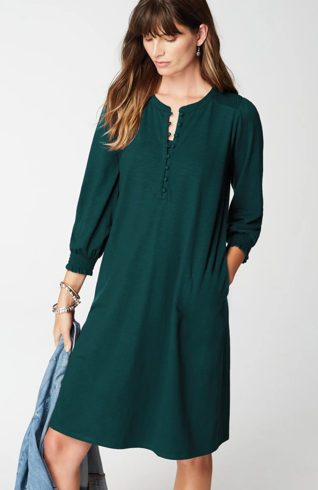 J.Jill Smocked Henley Dress Sale