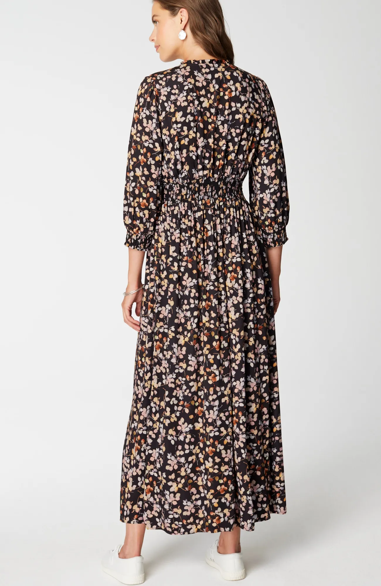 J.Jill Smocked Sateen Dress Sale