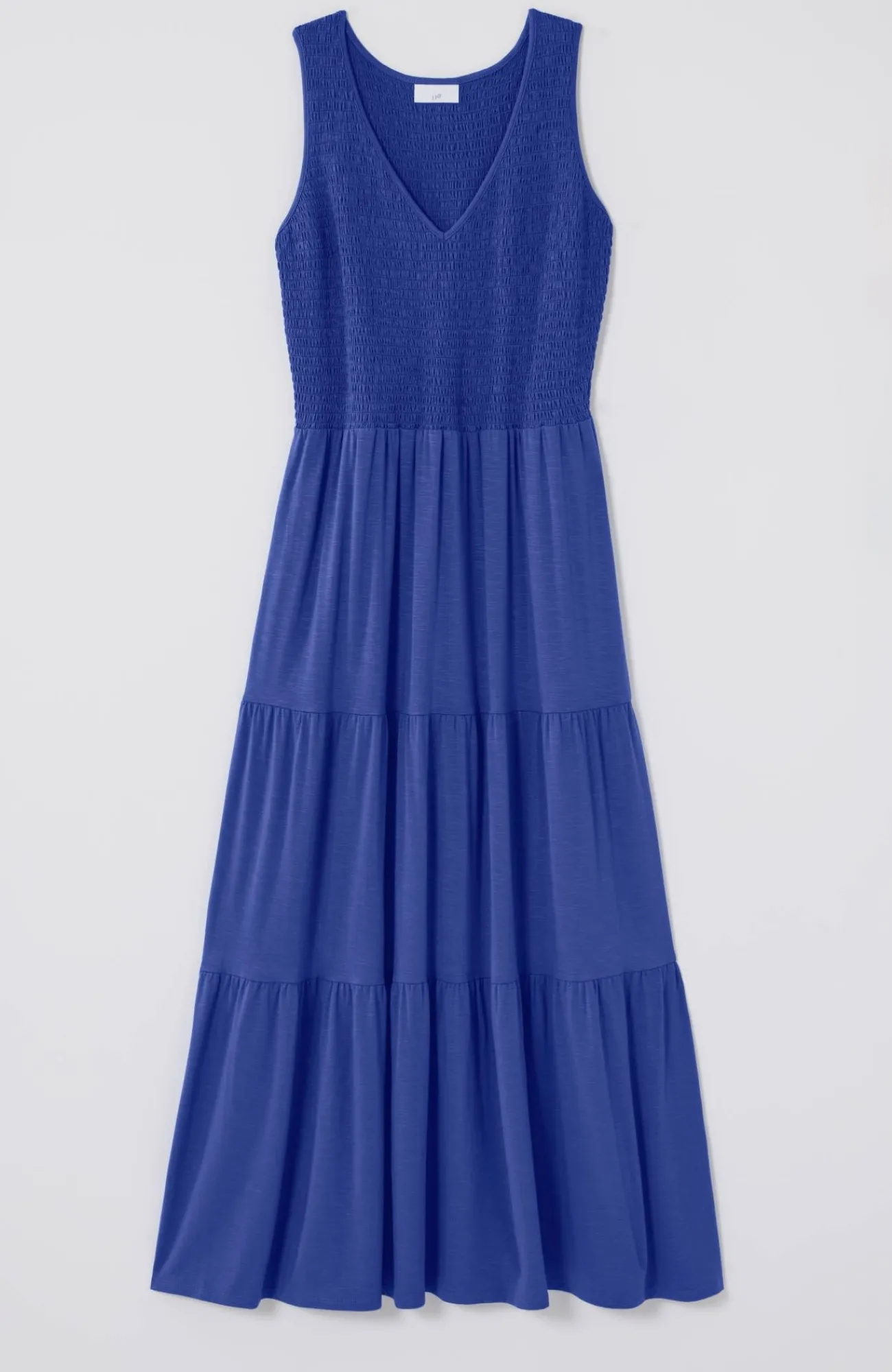 J.Jill Smocked Tiered Midi Dress Cheap