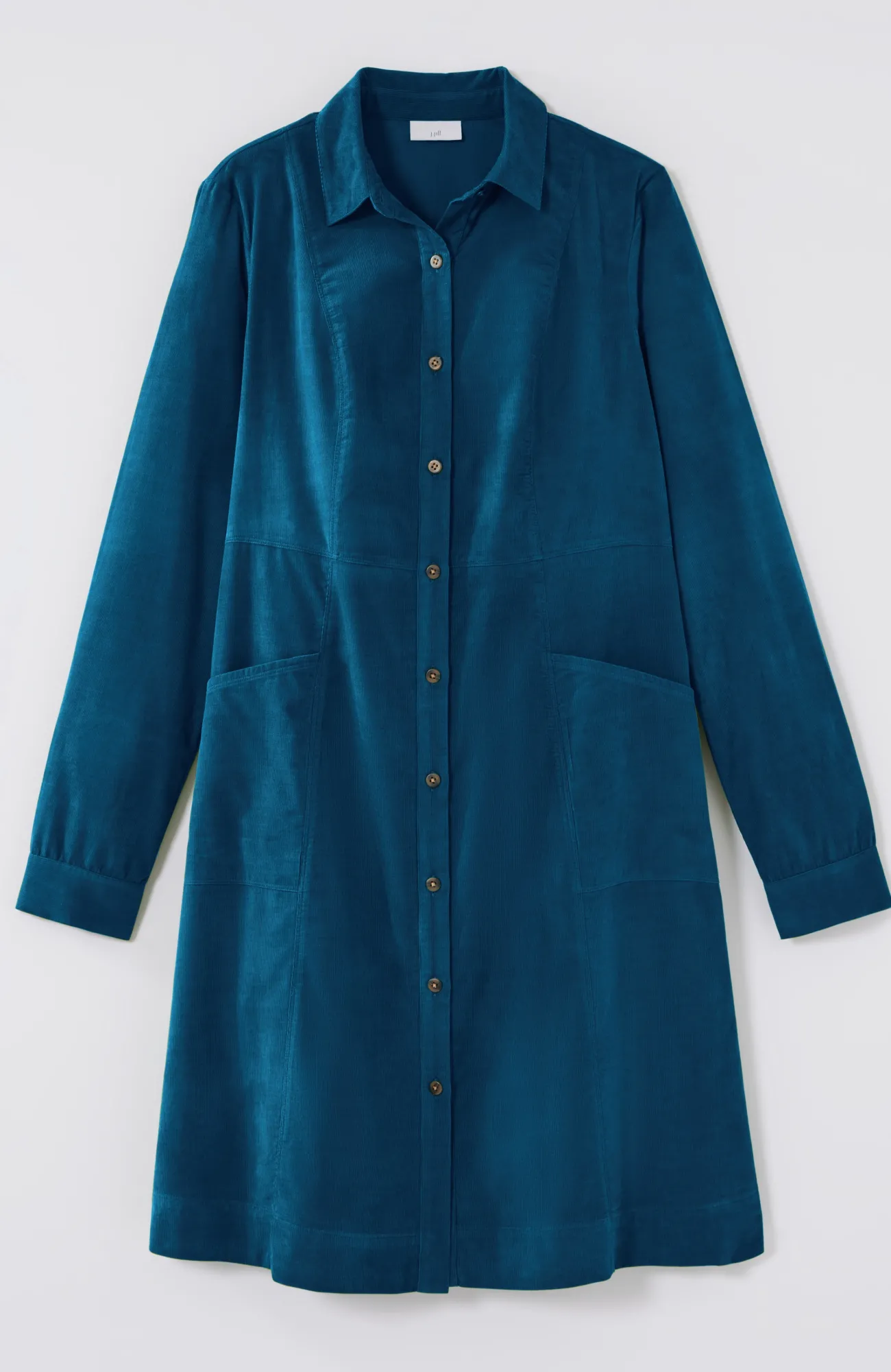 J.Jill Soft Cord Shirtdress Peacock Blue Cheap