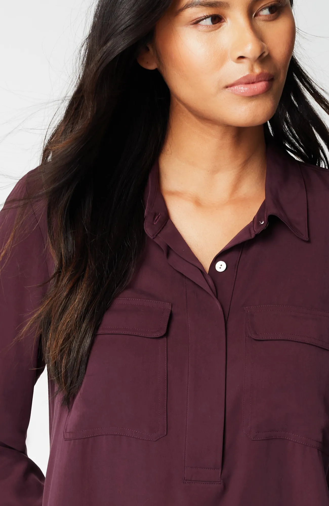 J.Jill Soft Luxe Utility Popover Discount