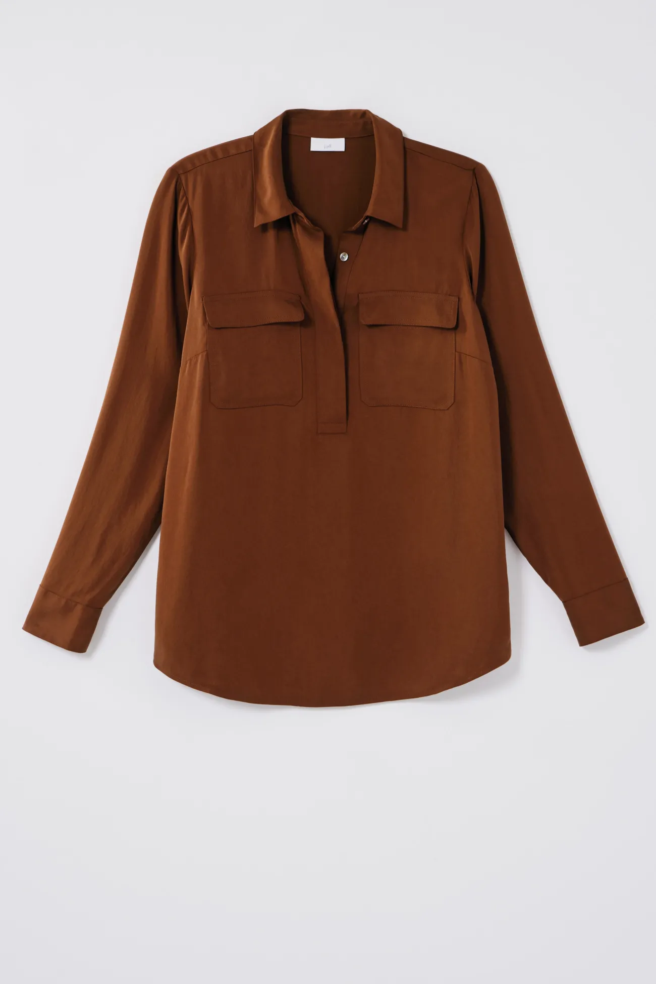 J.Jill Soft Luxe Utility Popover Vicuna Whimsical Woodland Online