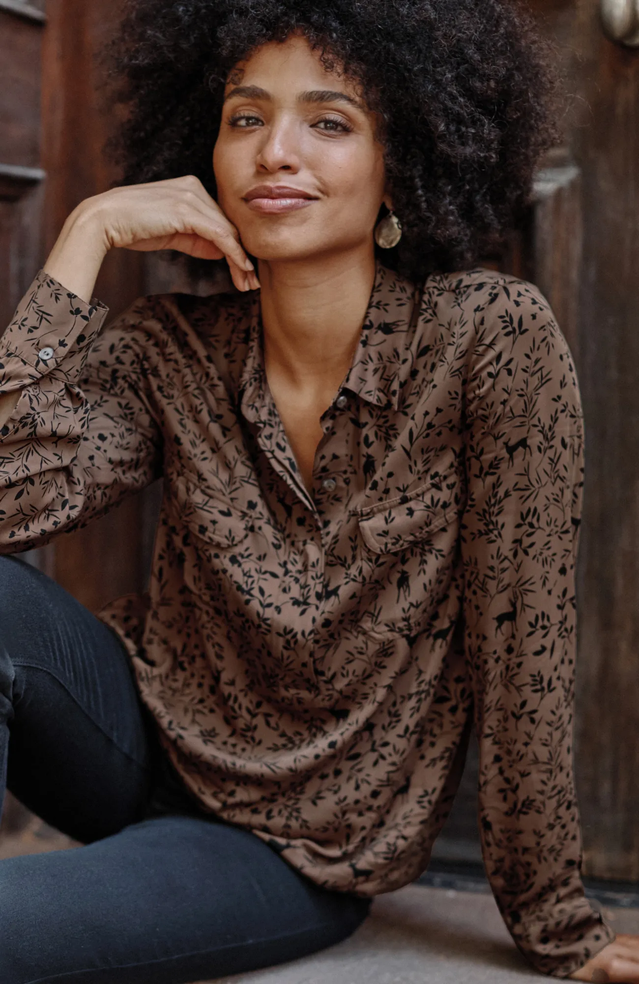 J.Jill Soft Luxe Utility Popover Discount