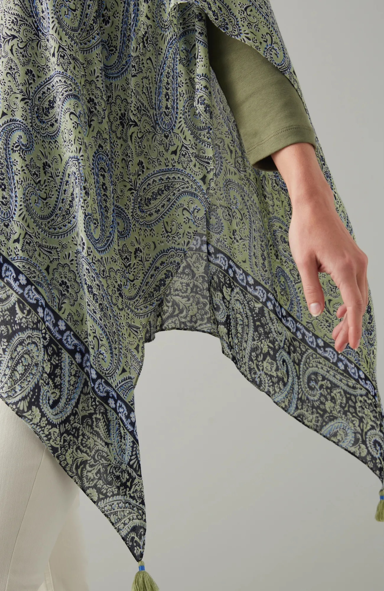 J.Jill Soft Printed Poncho Discount