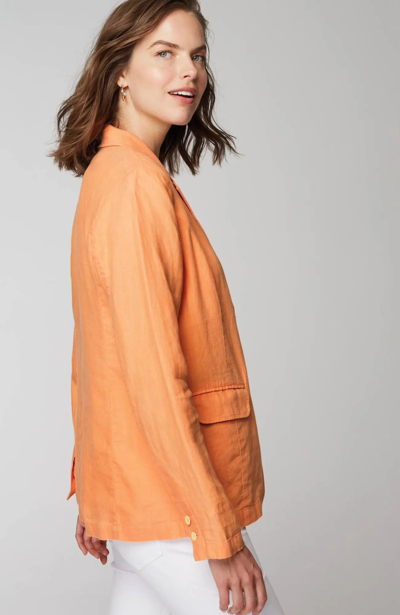 J.Jill Summer Linen Blazer Outlet