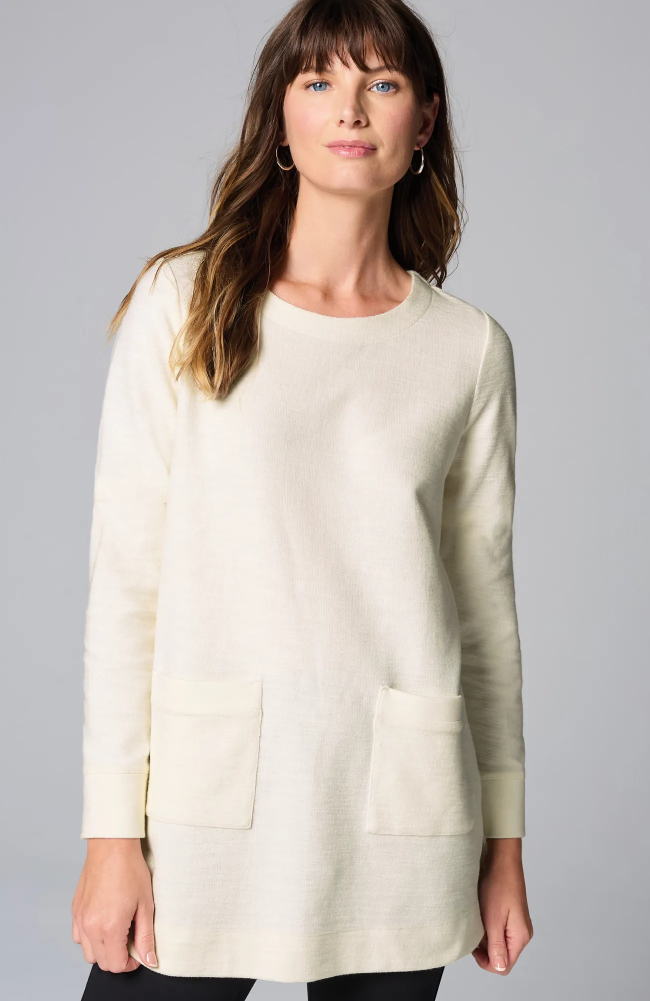 J.Jill Textured Patch-Pocket Tunic Fashion
