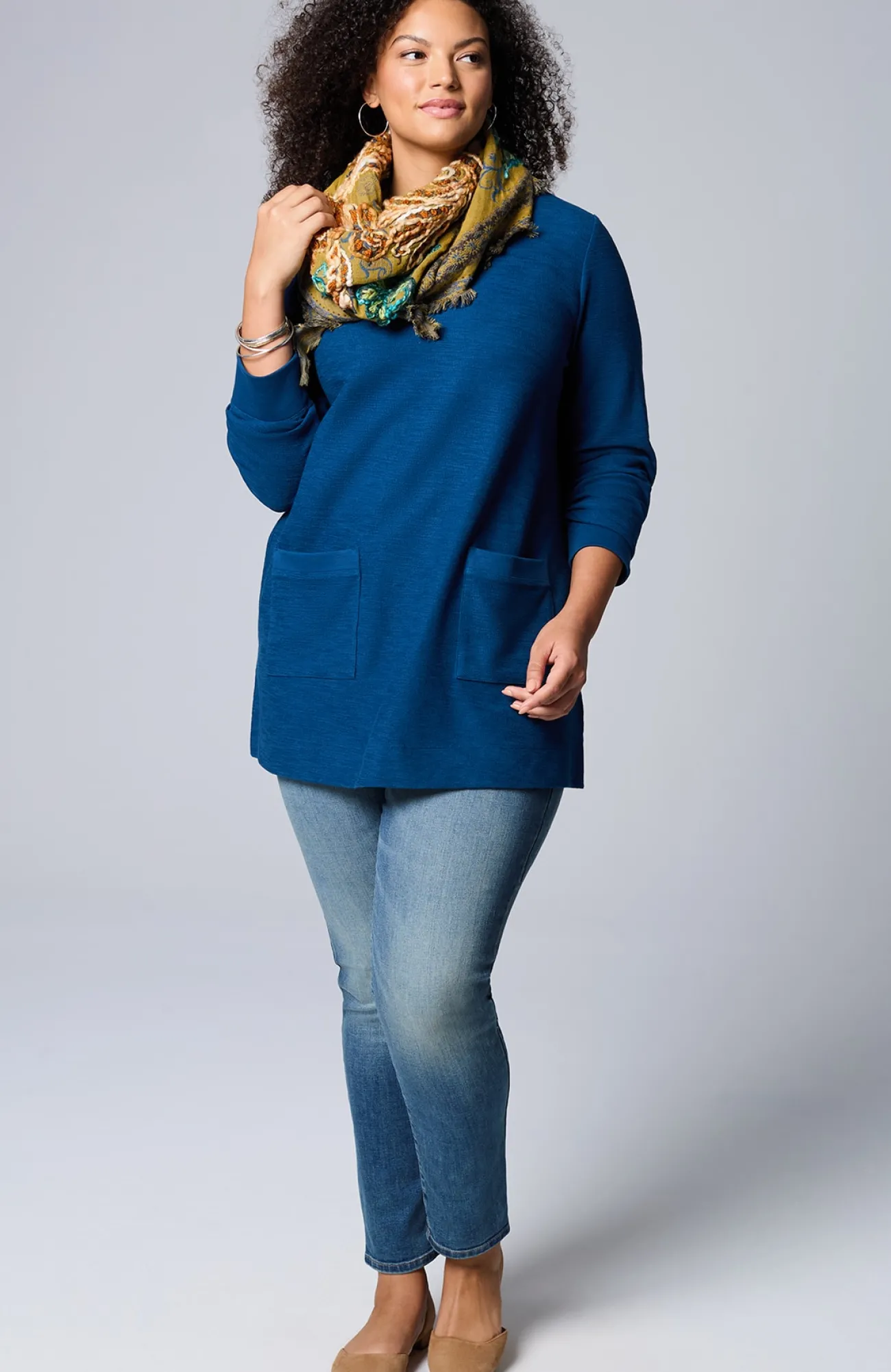 J.Jill Textured Patch-Pocket Tunic Fashion