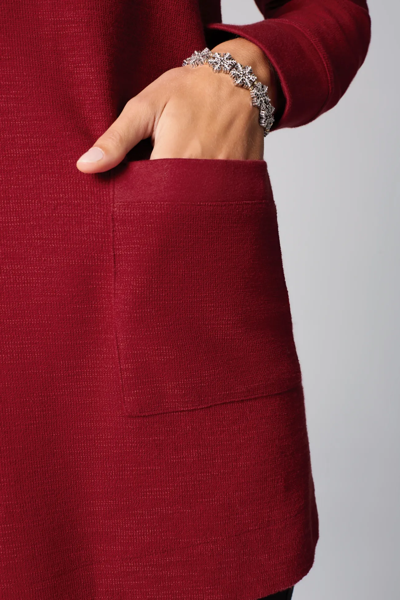 J.Jill Textured Patch-Pocket Tunic Fashion