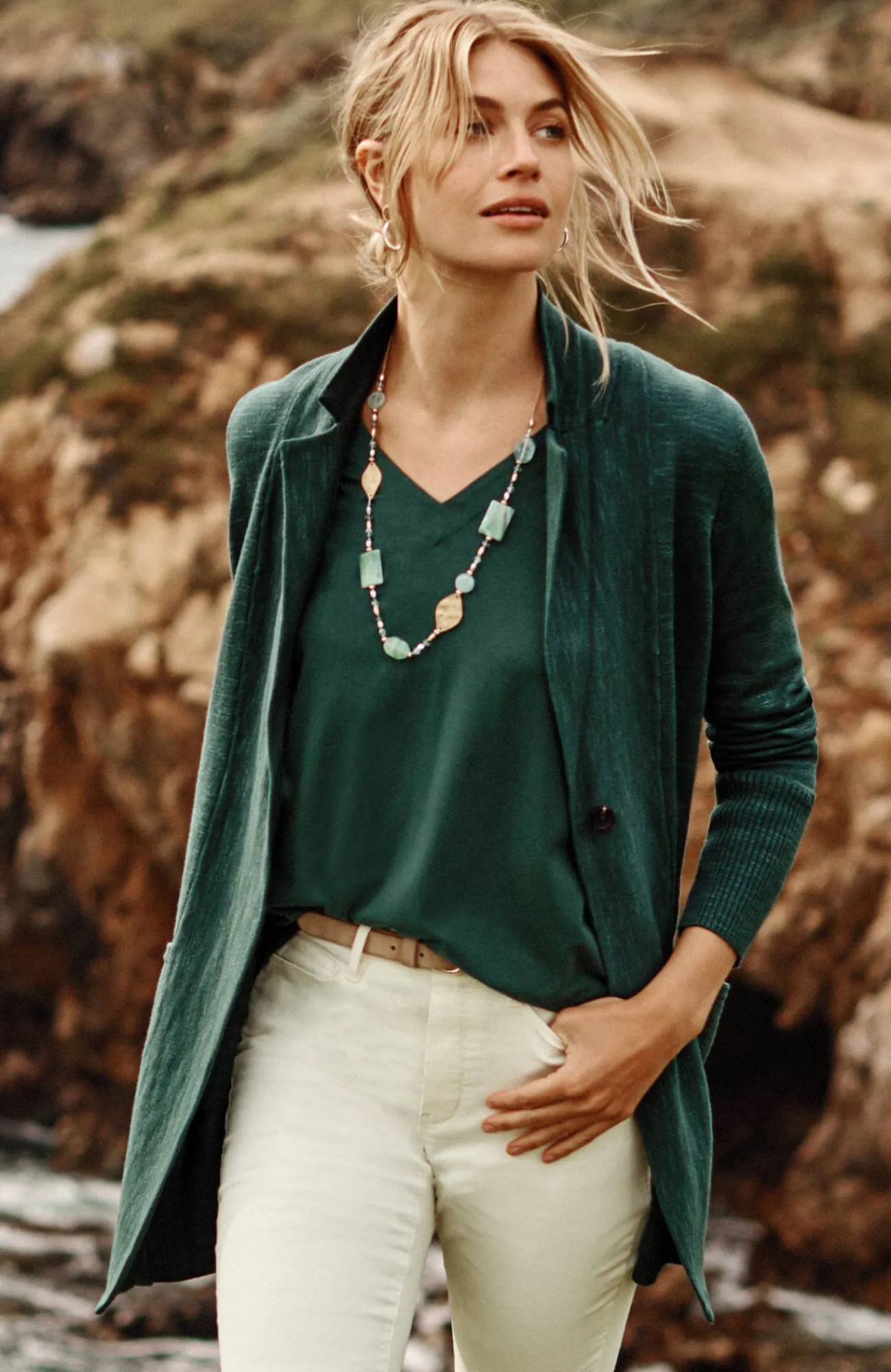 J.Jill Textured Sweater-Jacket Discount