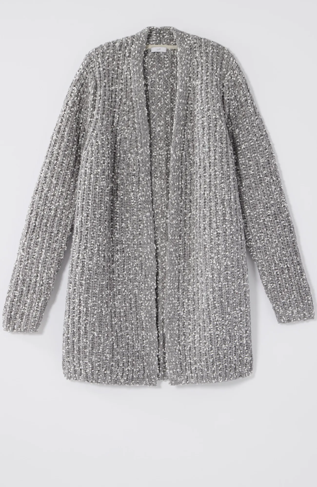J.Jill Textured Two-Tone Cardi Cream/dark Grey Shop