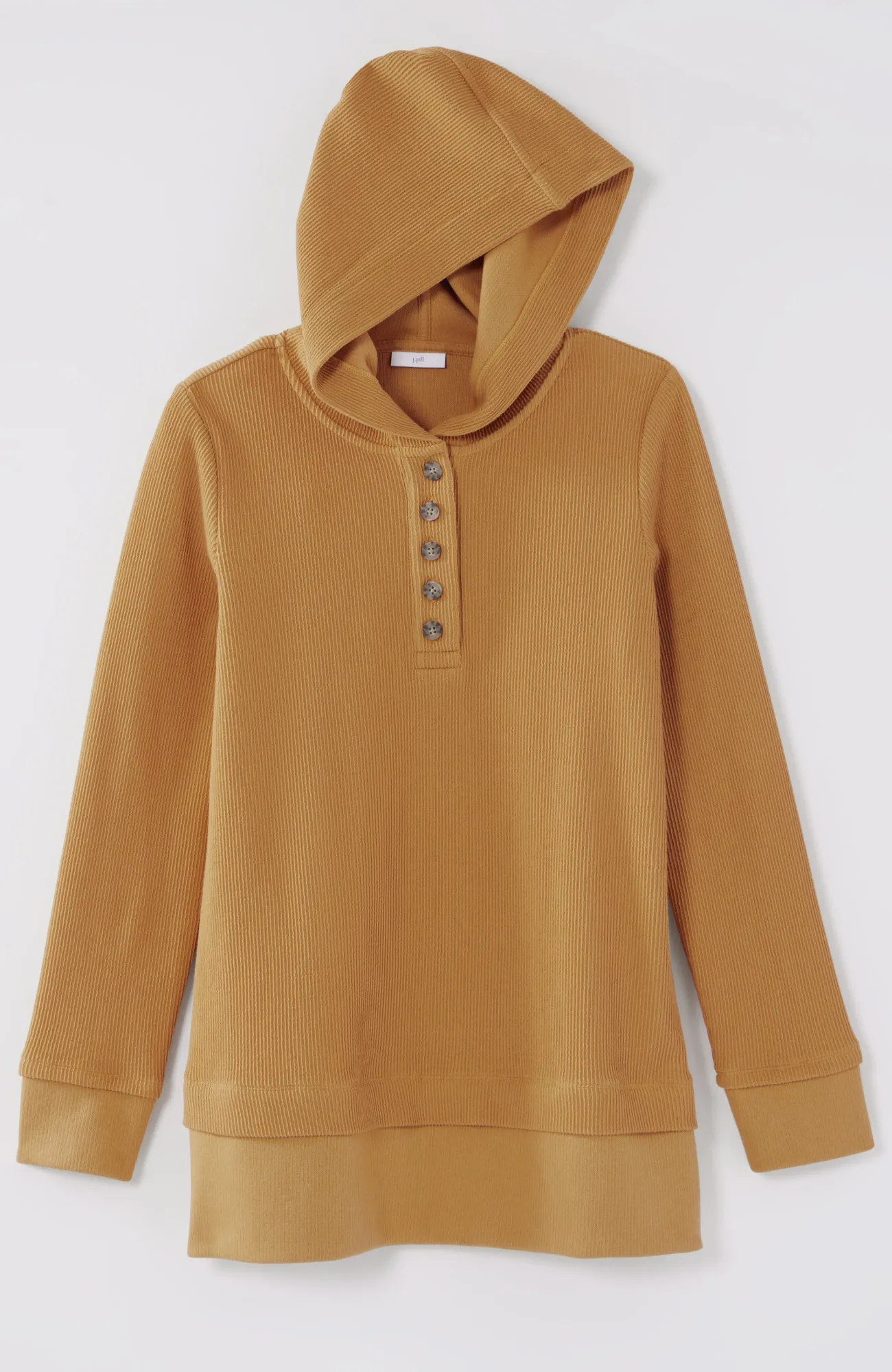 J.Jill Textured-Knit Hoodie Tunic Clearance