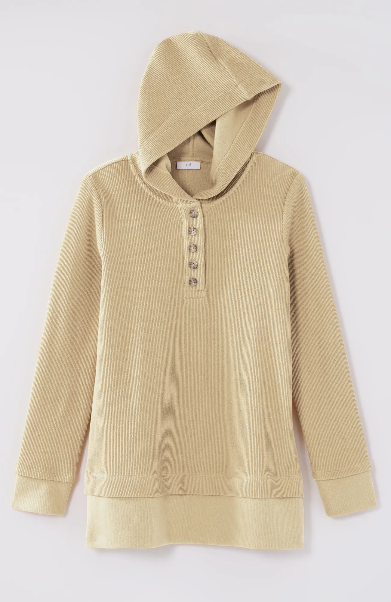 J.Jill Textured-Knit Hoodie Tunic Clearance