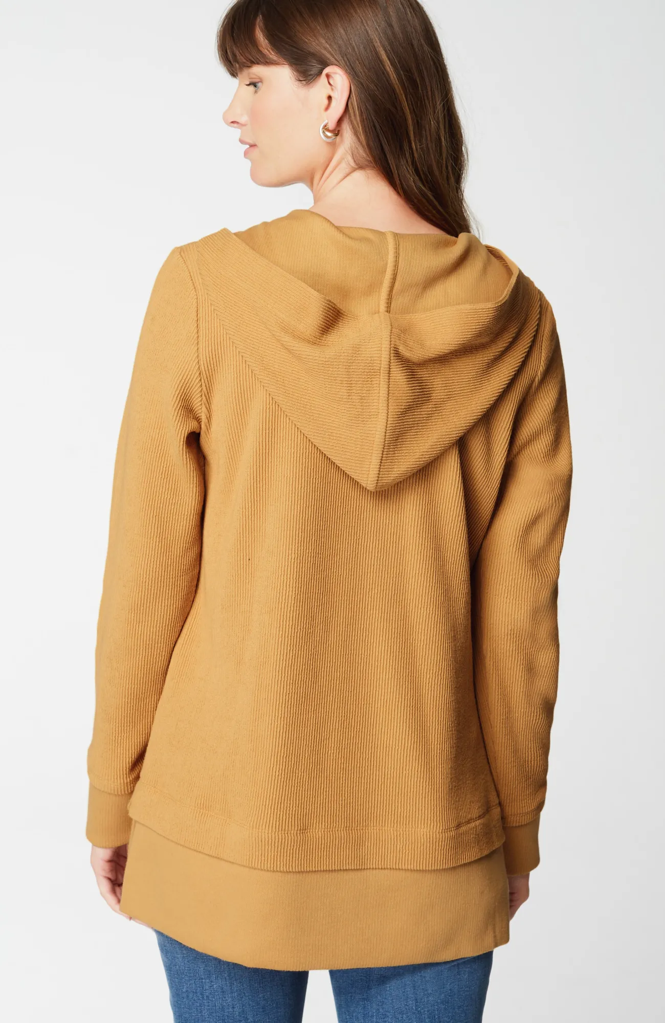 J.Jill Textured-Knit Hoodie Tunic Clearance