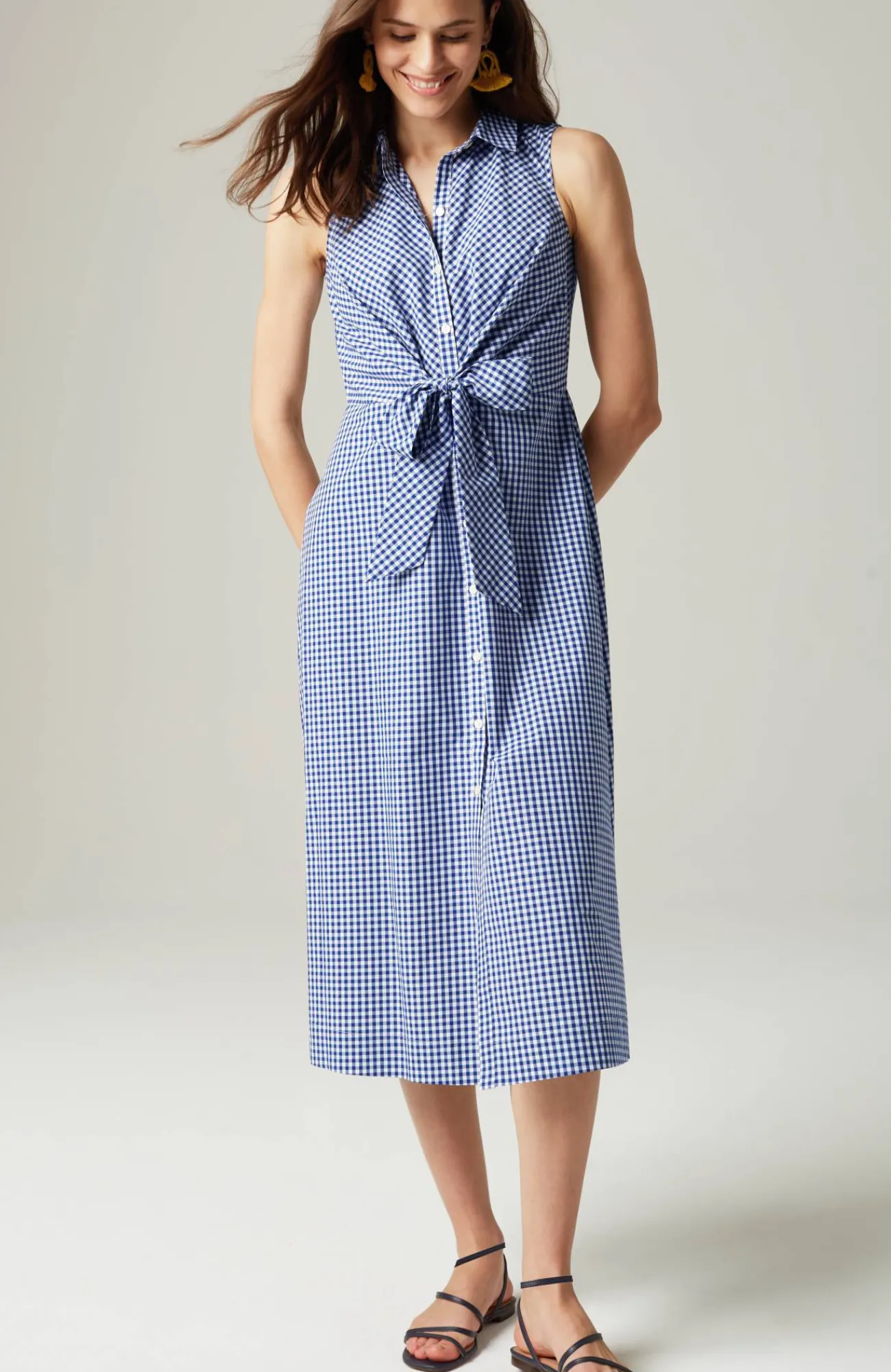 J.Jill Tie-Front Shirtdress Cheap