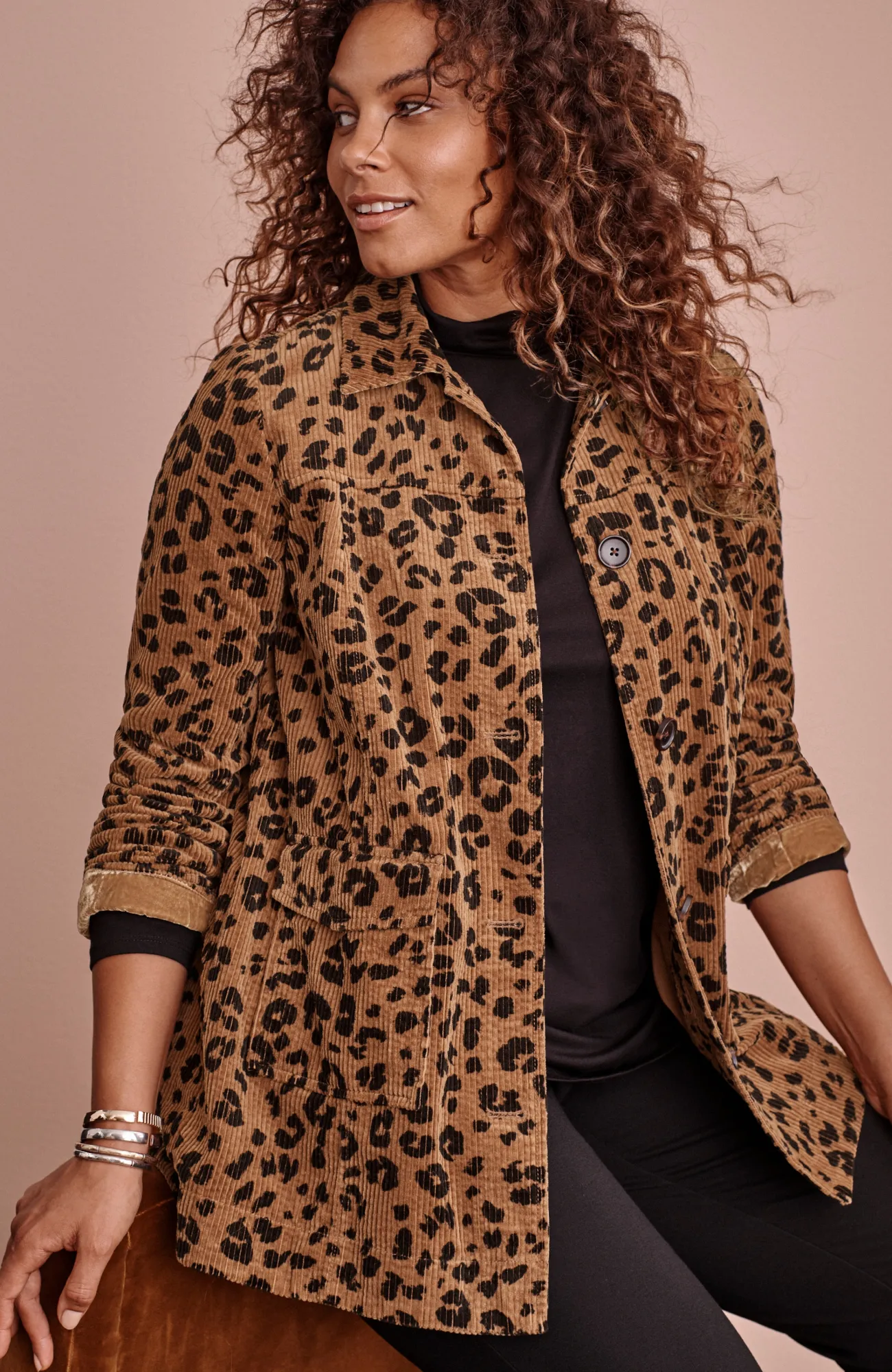 J.Jill Tumbled-Cord Coat Flash Sale