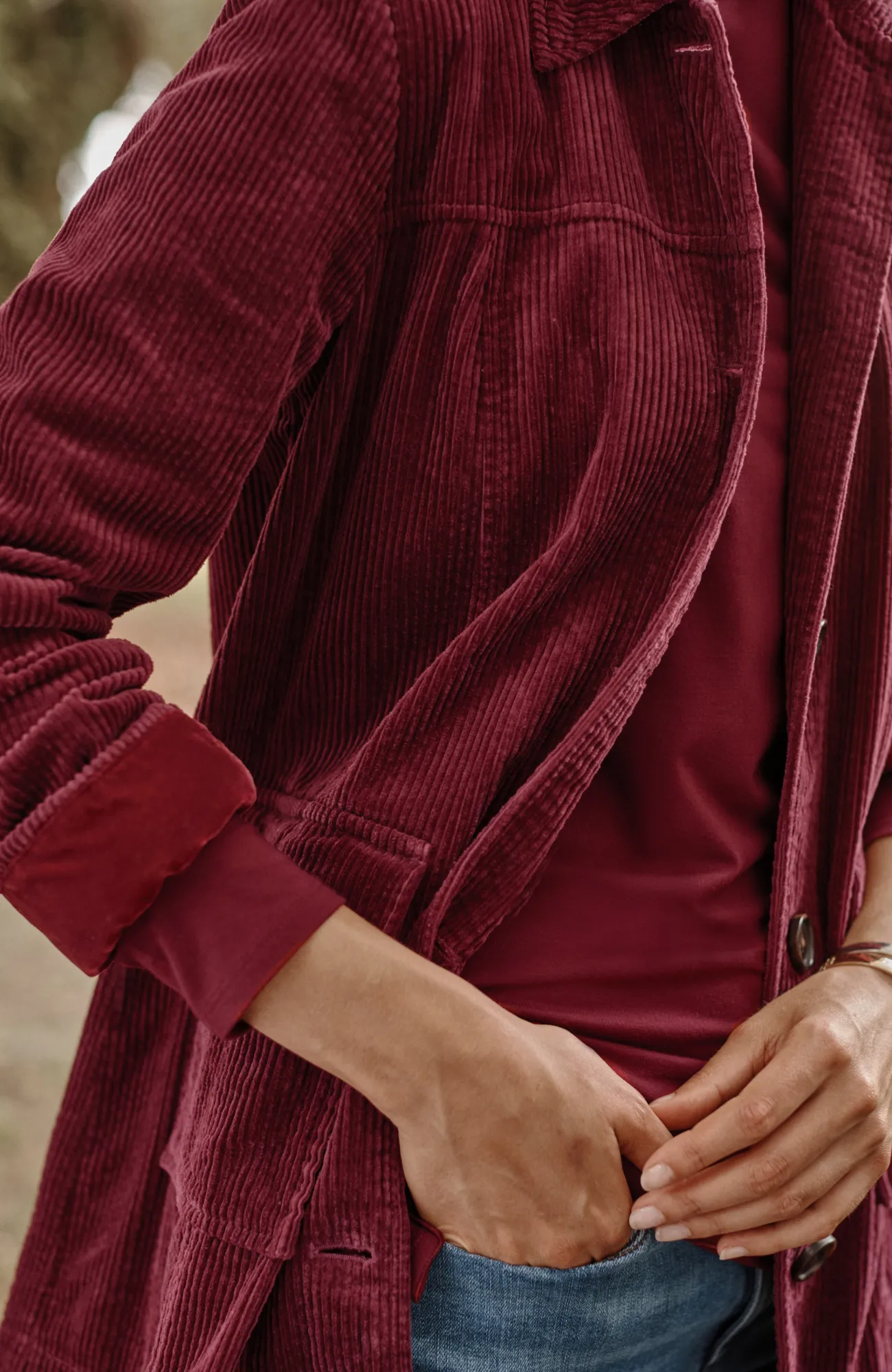 J.Jill Tumbled-Cord Coat Flash Sale